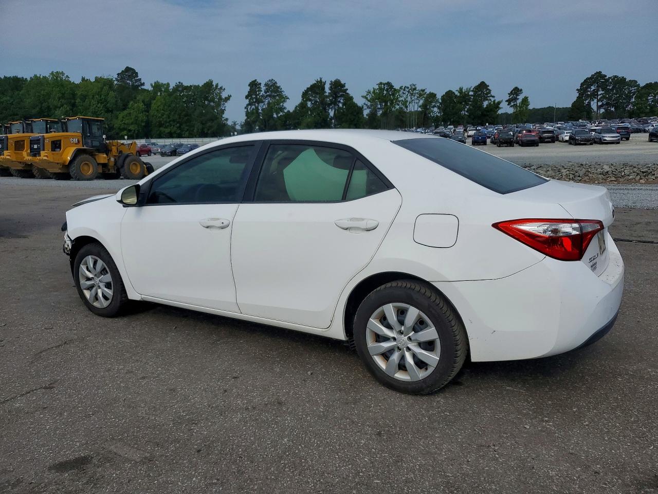 2015 Toyota Corolla Le White vin: 2T1BURHE6FC448372