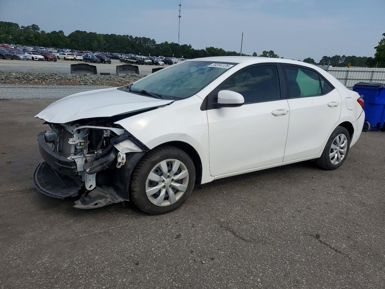 2015 Toyota Corolla Le White vin: 2T1BURHE6FC448372