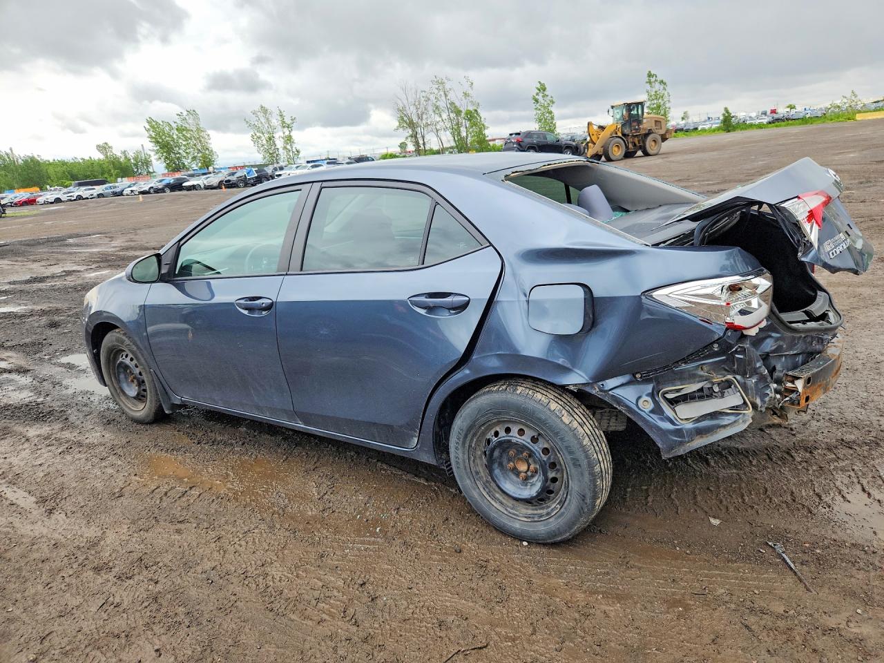 2015 Toyota Corolla L Blue vin: 2T1BURHE6FC455869