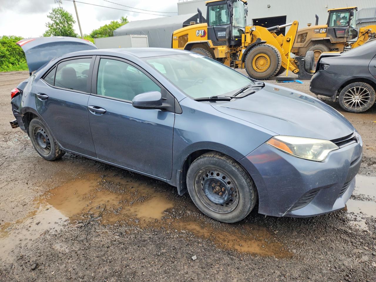 2015 Toyota Corolla L Blue vin: 2T1BURHE6FC455869