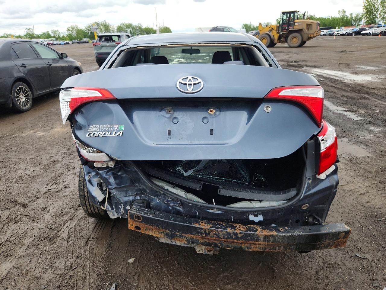 2015 Toyota Corolla L Blue vin: 2T1BURHE6FC455869
