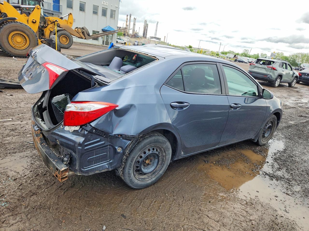 2015 Toyota Corolla L Blue vin: 2T1BURHE6FC455869