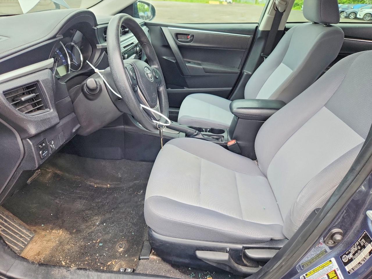 2015 Toyota Corolla L Blue vin: 2T1BURHE6FC455869
