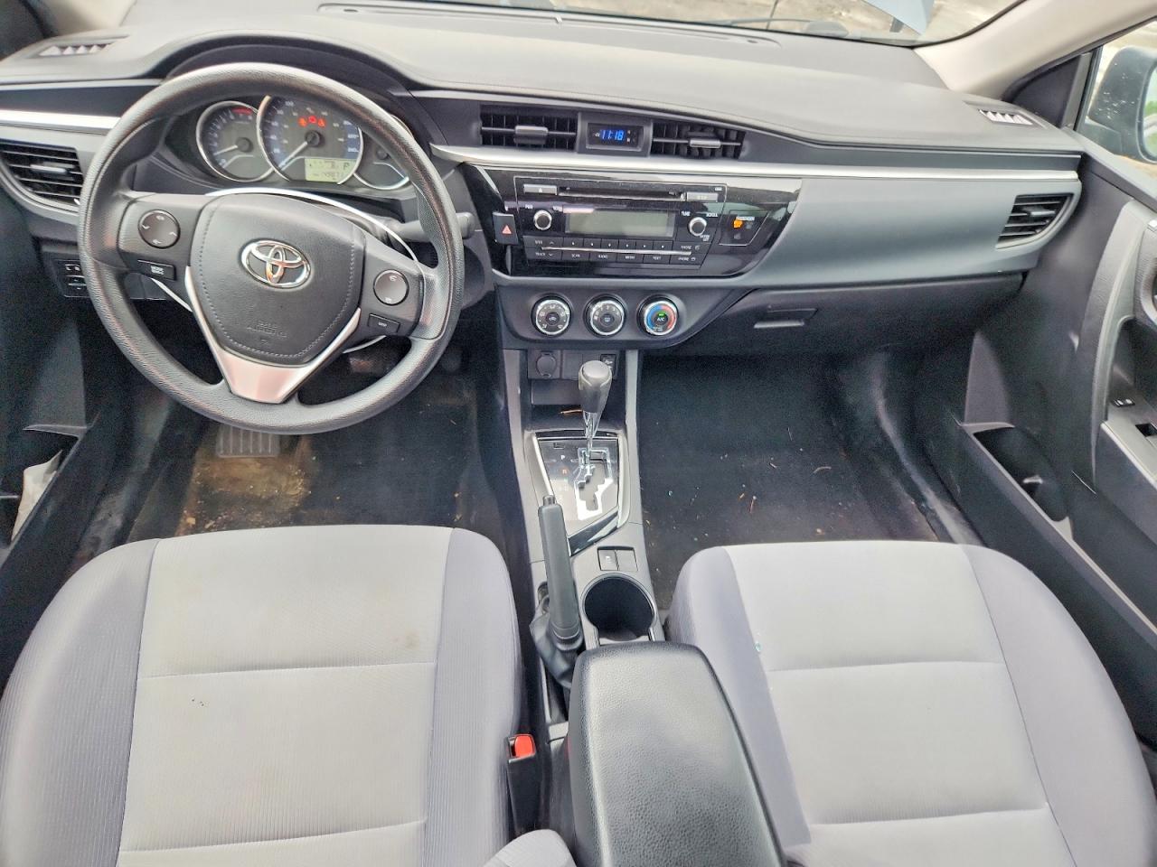 2015 Toyota Corolla L Blue vin: 2T1BURHE6FC455869