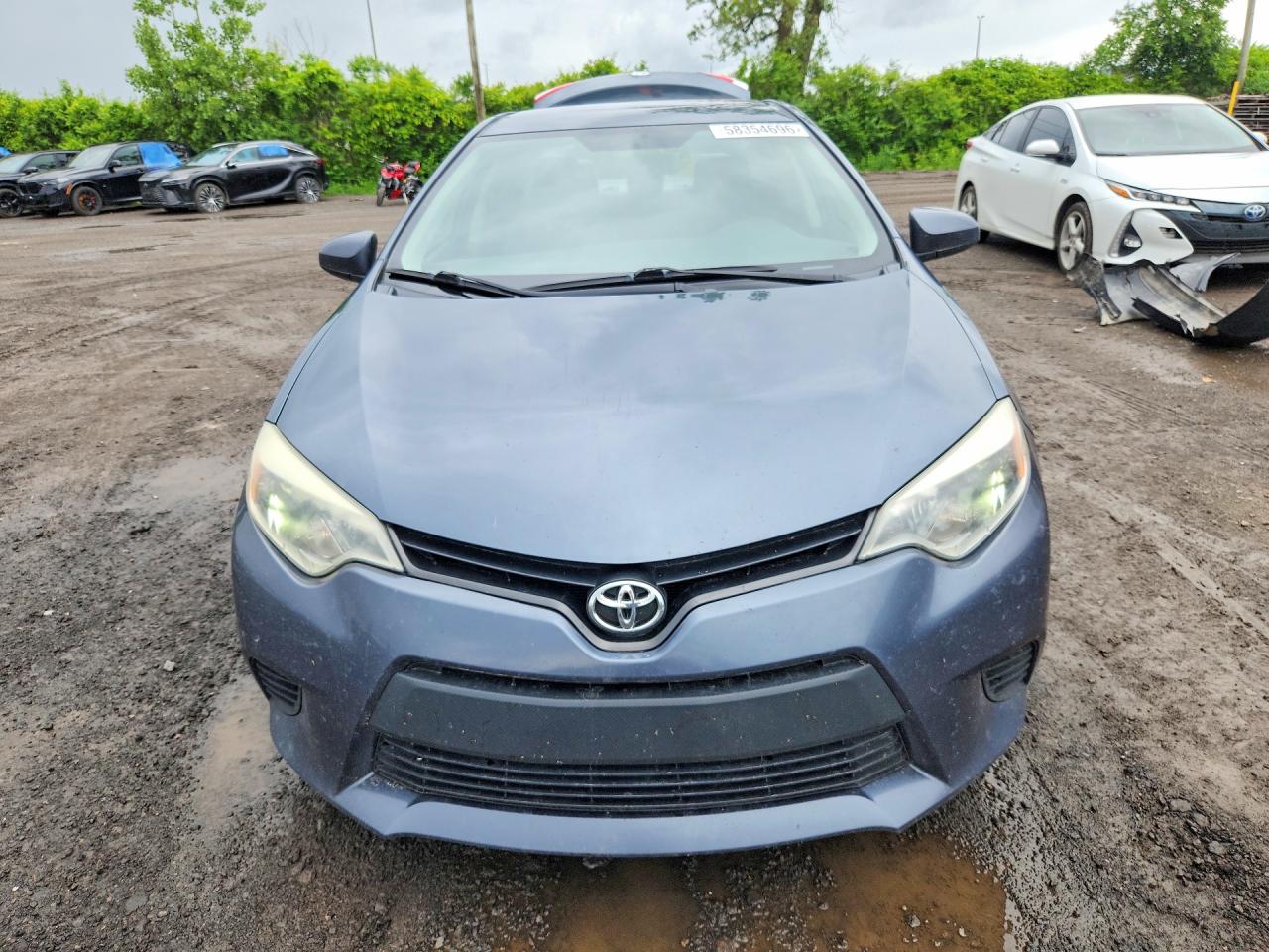 2015 Toyota Corolla L Blue vin: 2T1BURHE6FC455869