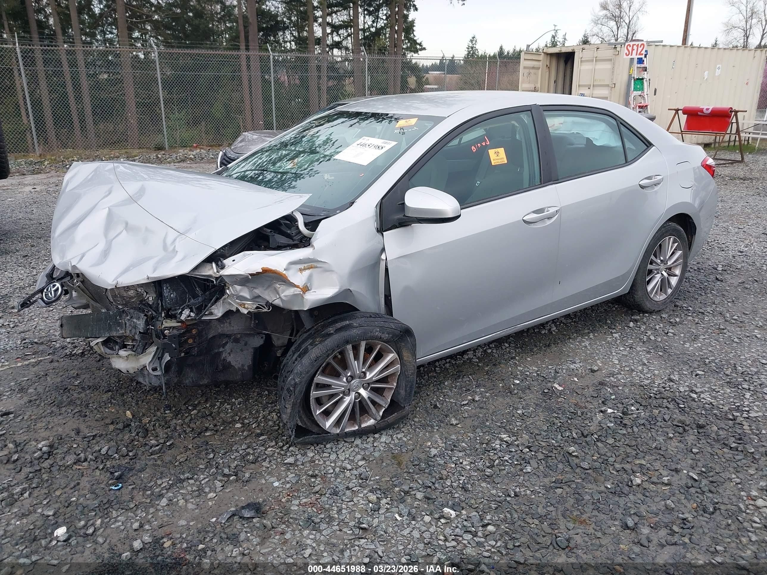 2015 Toyota Corolla Le Plus Silver vin: 2T1BURHE6FC466757