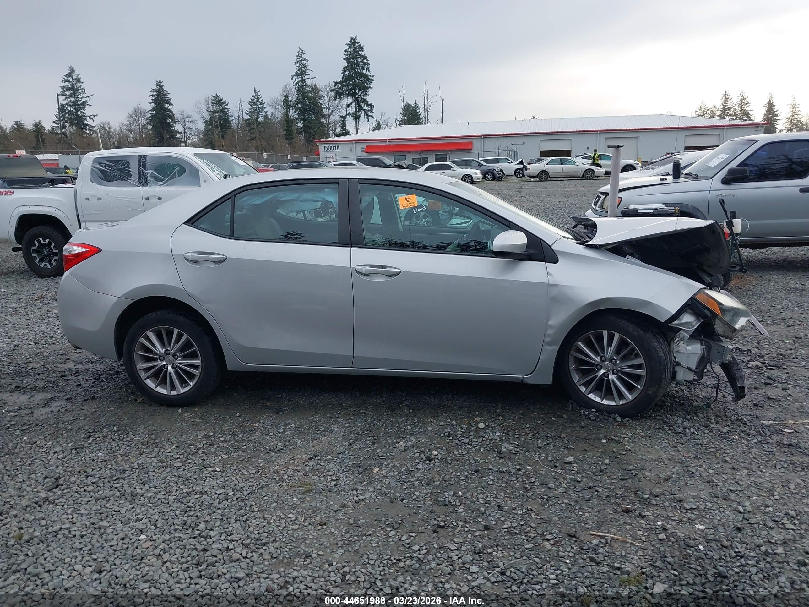 2015 Toyota Corolla Le Plus Silver vin: 2T1BURHE6FC466757