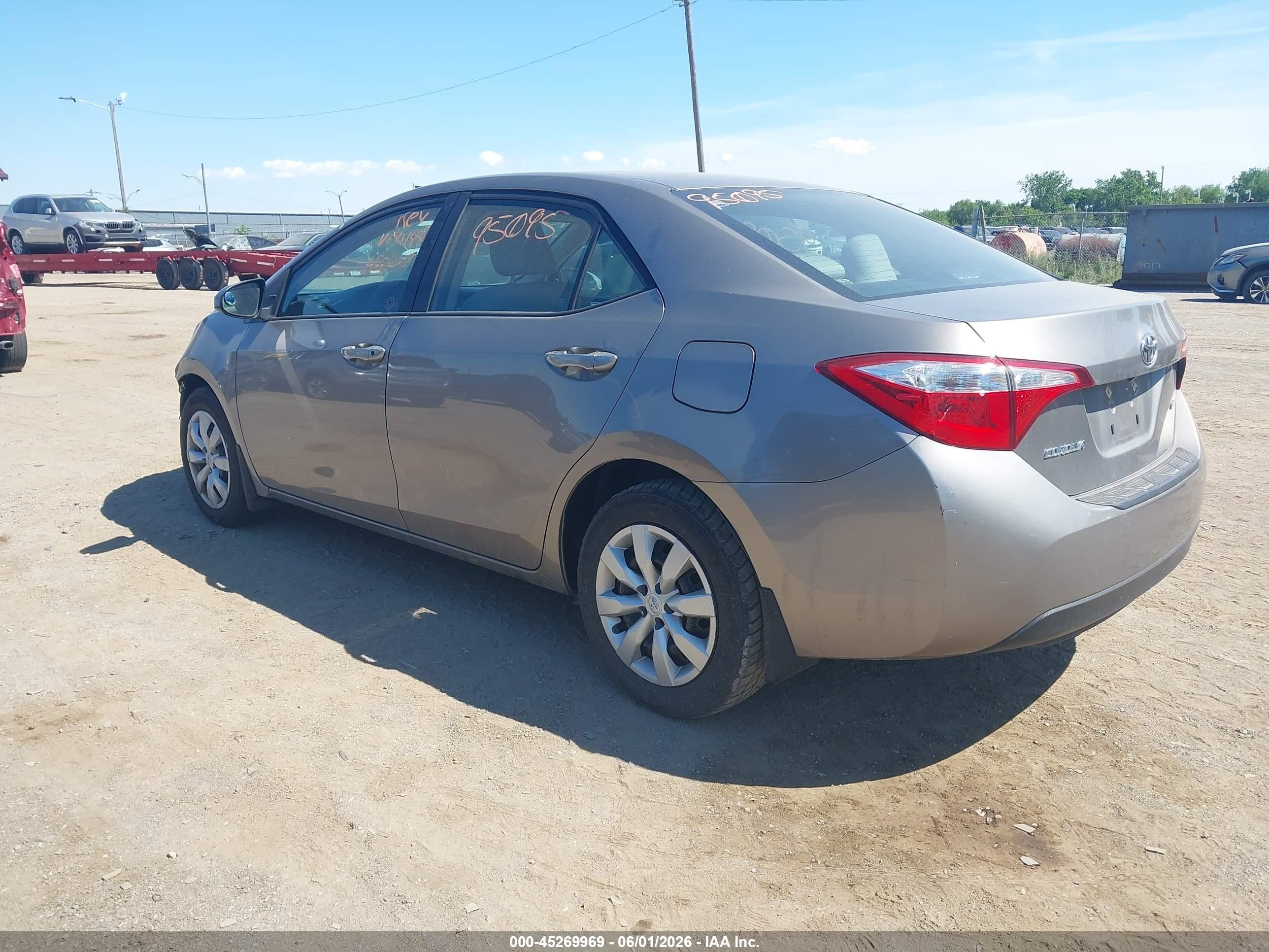 2016 Toyota Corolla Le Beige vin: 2T1BURHE6GC541992