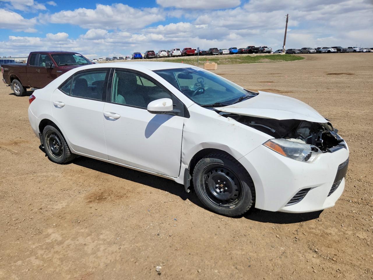 2016 Toyota Corolla L White vin: 2T1BURHE6GC612589