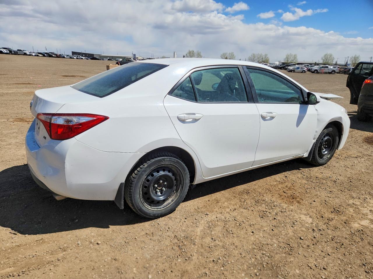2016 Toyota Corolla L White vin: 2T1BURHE6GC612589