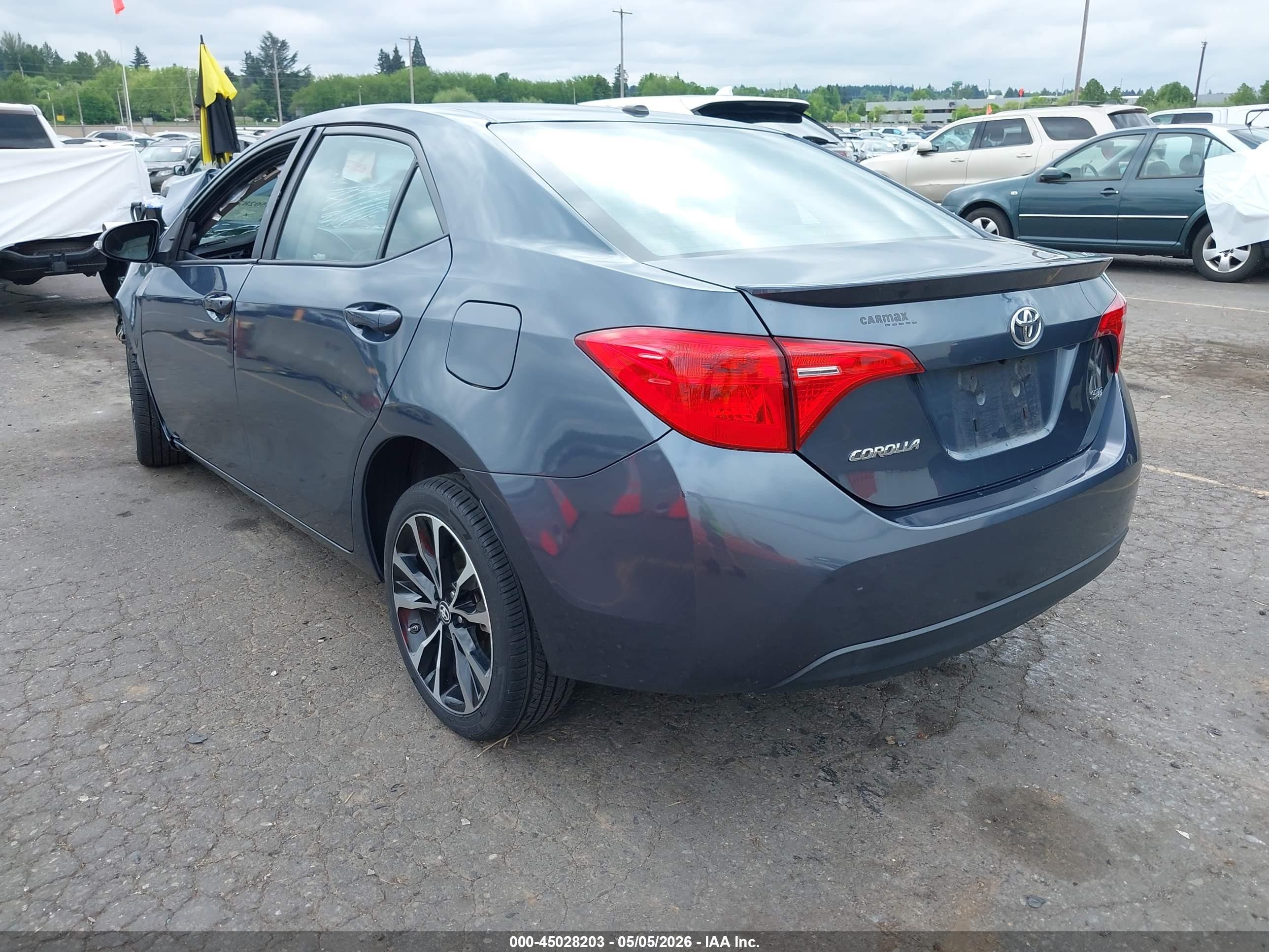 2017 Toyota Corolla Se Gray vin: 2T1BURHE6HC777155