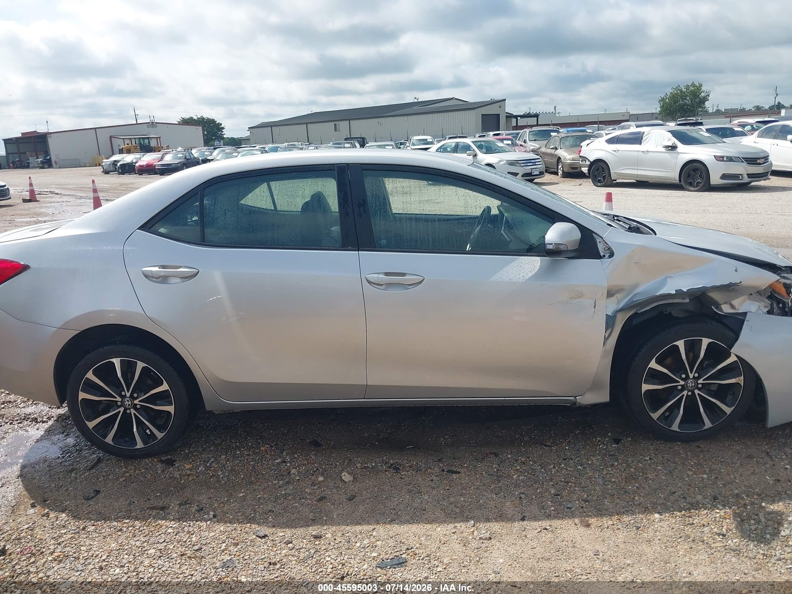 2017 Toyota Corolla Se Silver vin: 2T1BURHE6HC886599