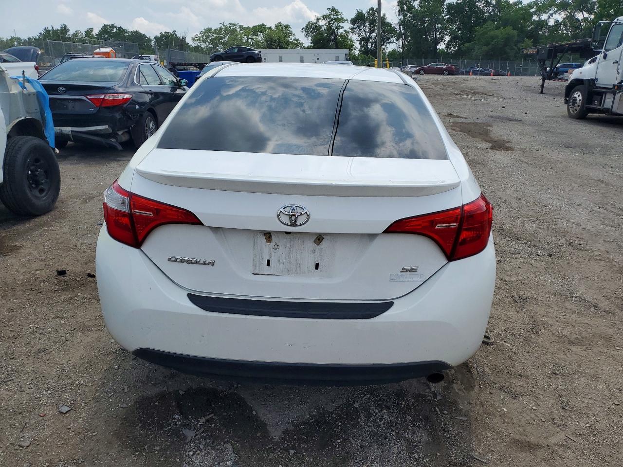 2018 Toyota Corolla Se White vin: 2T1BURHE6JC018754