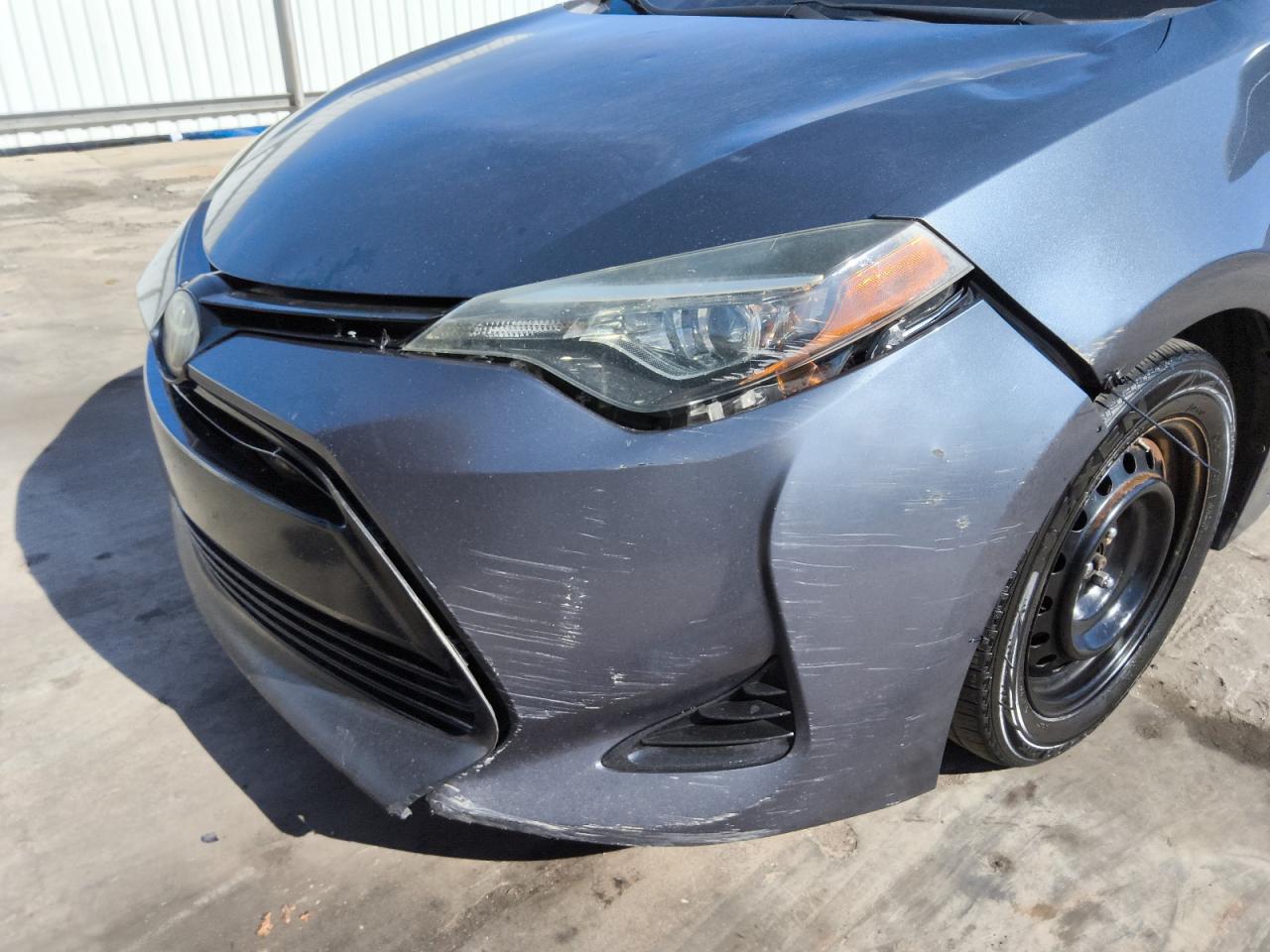2018 Toyota Corolla Le Blue vin: 2T1BURHE6JC065721 Damage: Front Bumper, Broken, Replacement Required