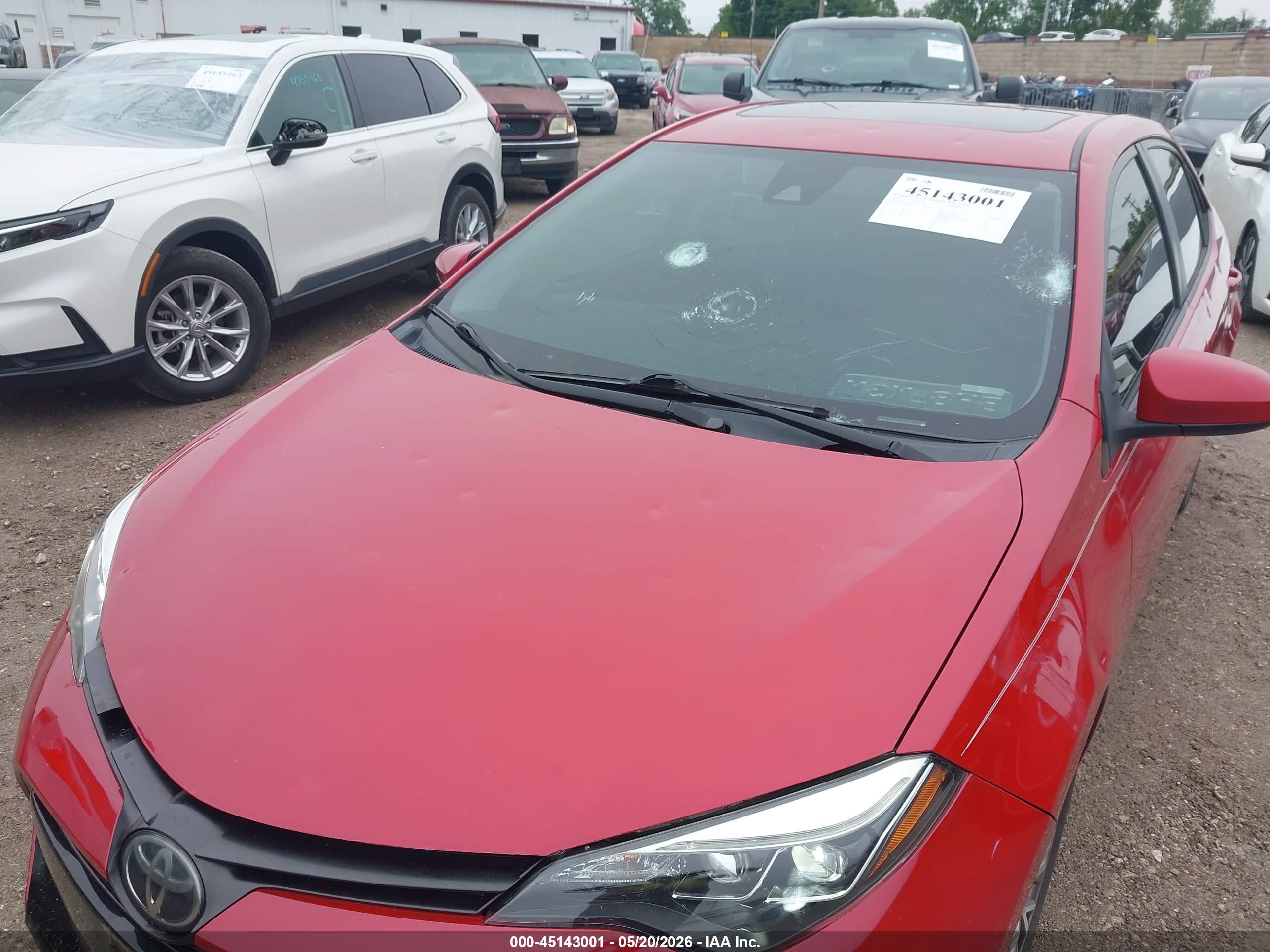 2019 Toyota Corolla Xle Red vin: 2T1BURHE6KC205476