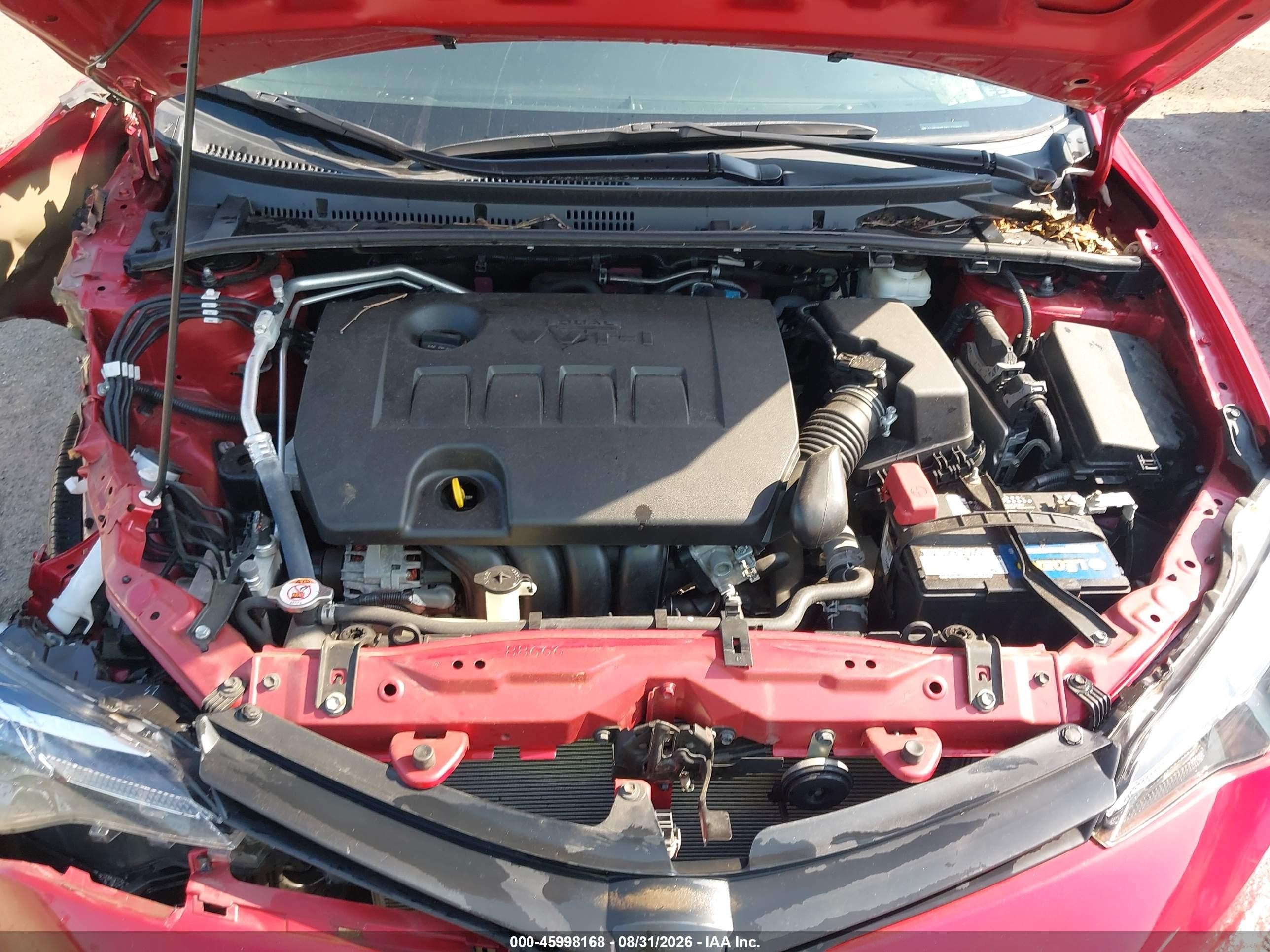 2019 Toyota Corolla Le Red vin: 2T1BURHE6KC210466