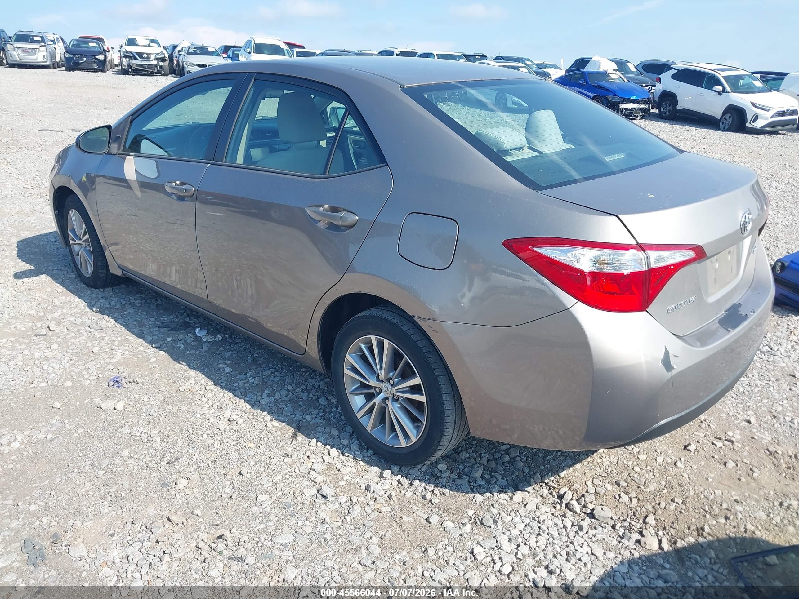 2014 Toyota Corolla Le Plus Tan vin: 2T1BURHE7EC002441