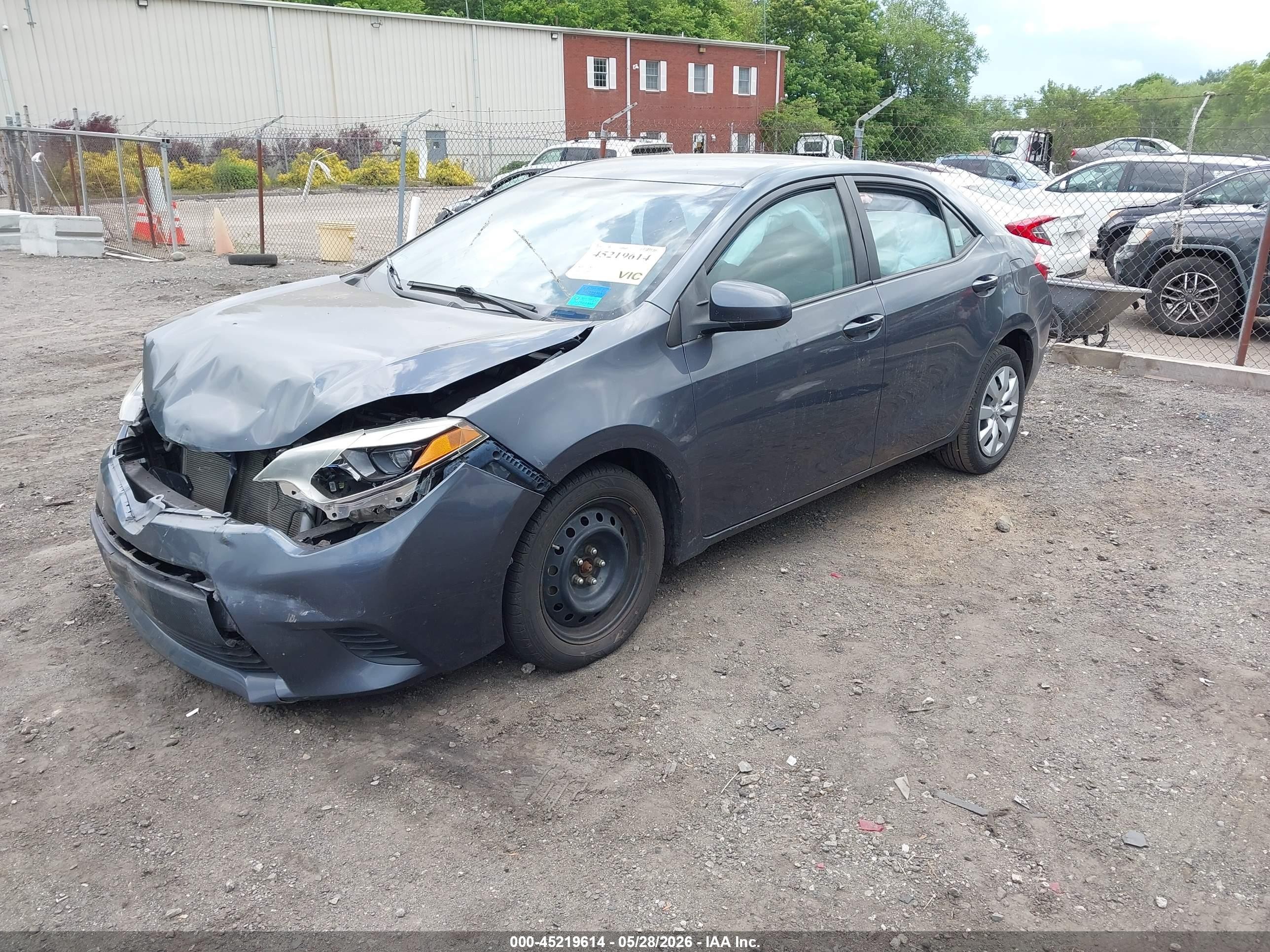 2014 Toyota Corolla Le Blue vin: 2T1BURHE7EC003119