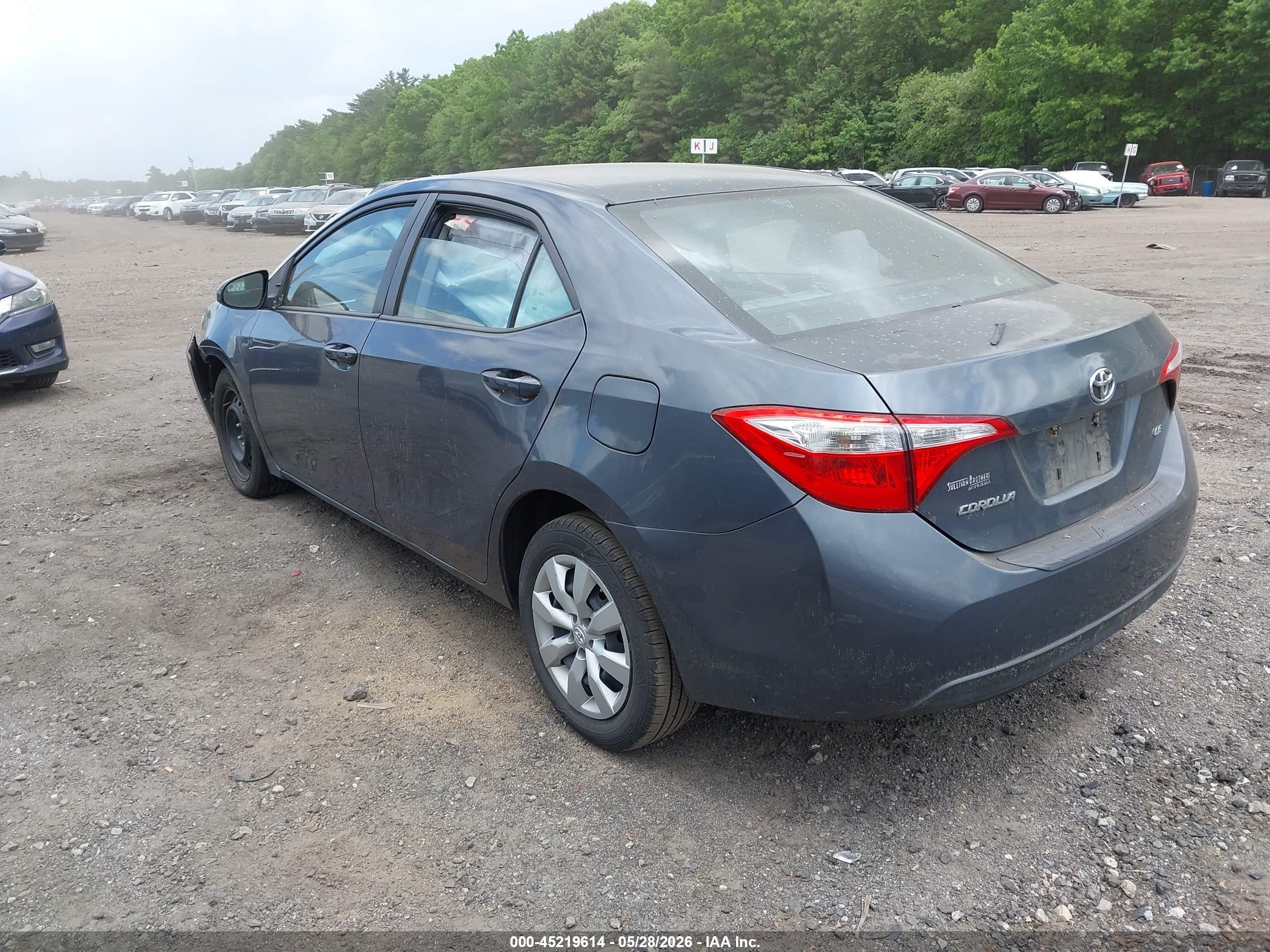 2014 Toyota Corolla Le Blue vin: 2T1BURHE7EC003119