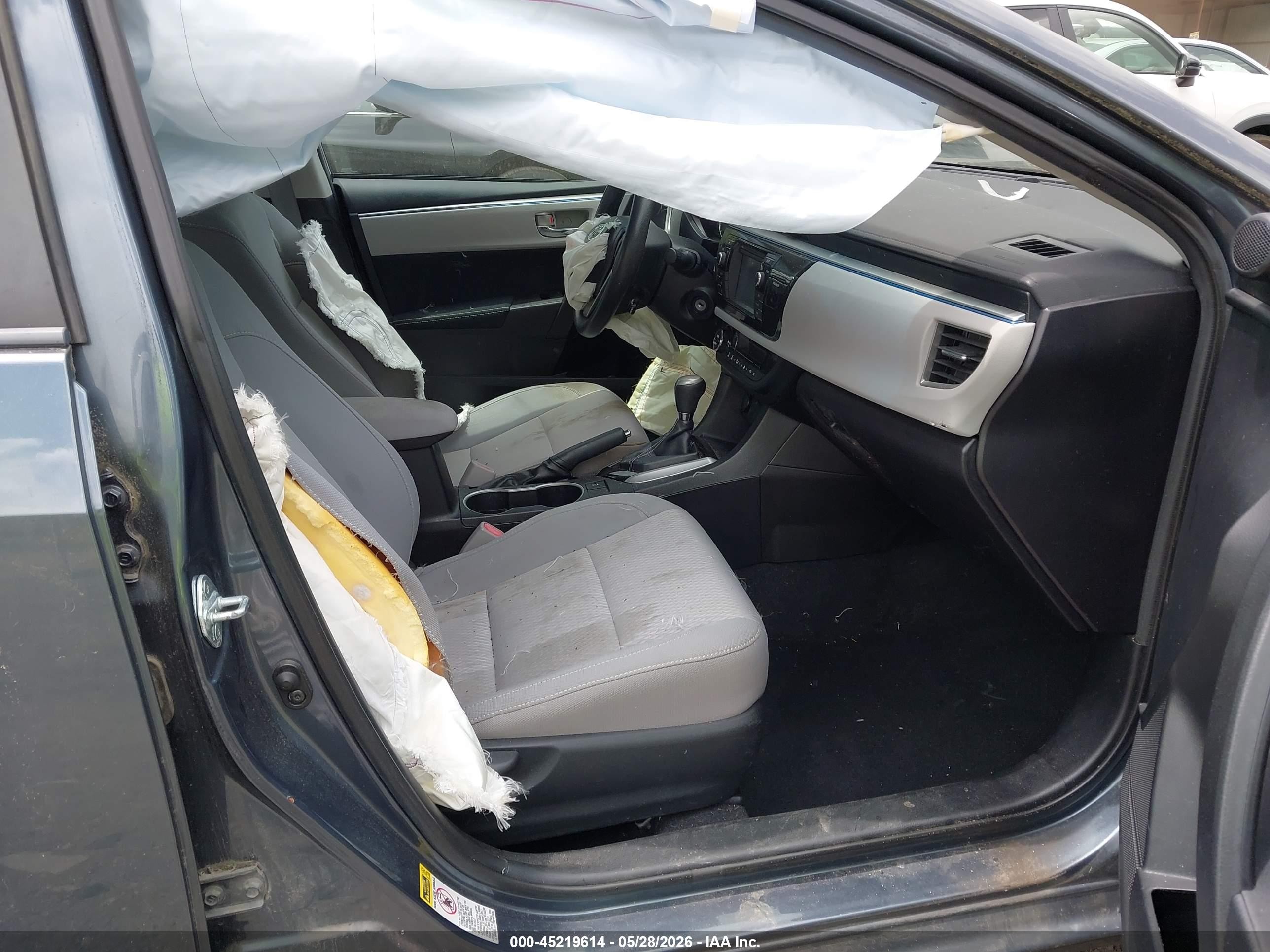 2014 Toyota Corolla Le Blue vin: 2T1BURHE7EC003119