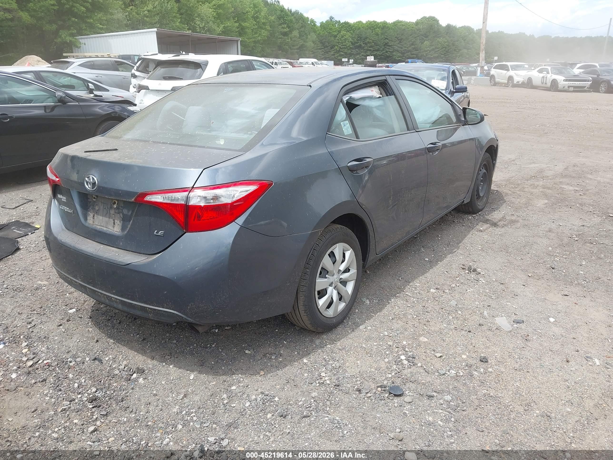 2014 Toyota Corolla Le Blue vin: 2T1BURHE7EC003119