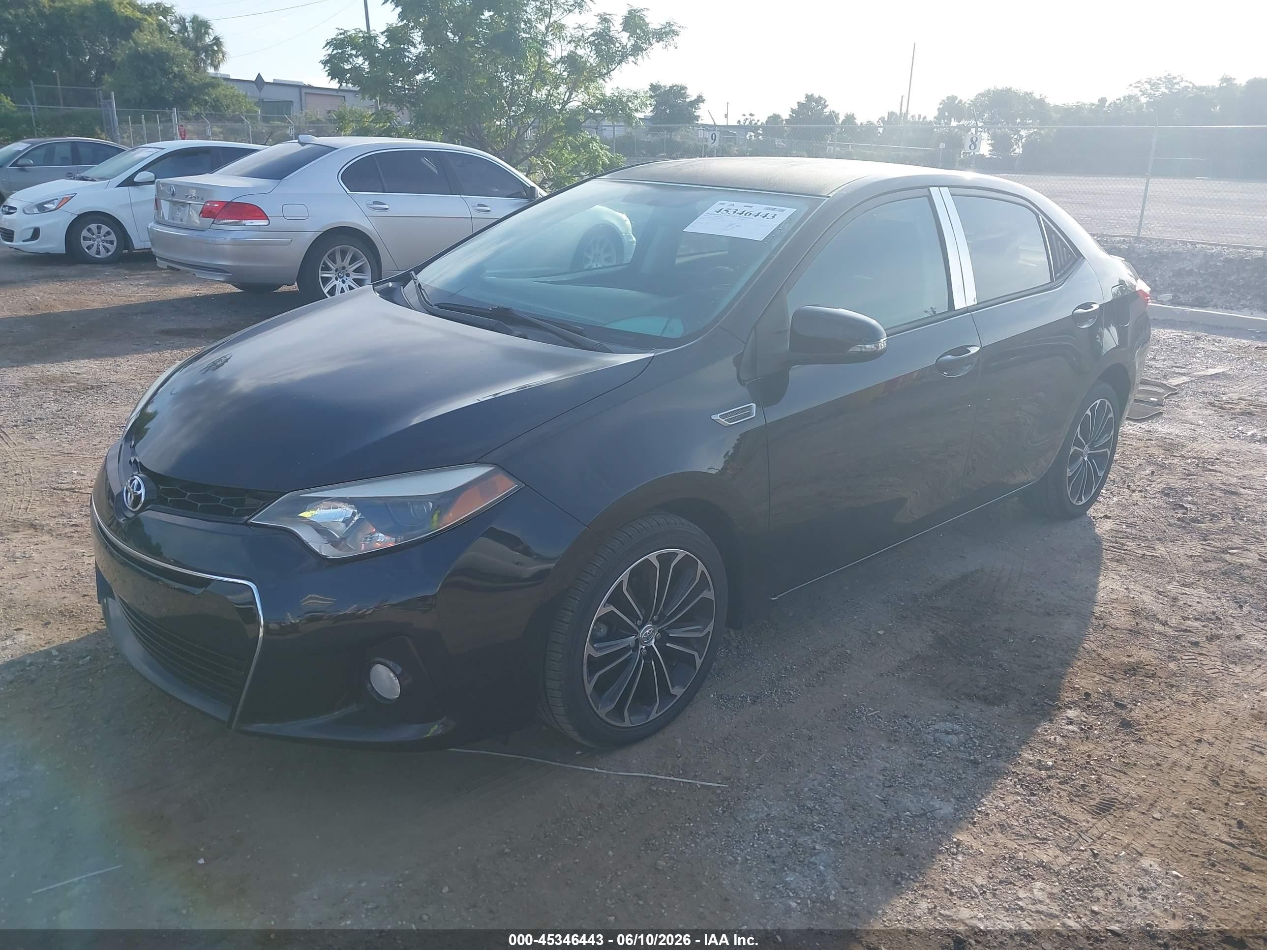 2014 Toyota Corolla S Plus Черный vin: 2T1BURHE7EC016484