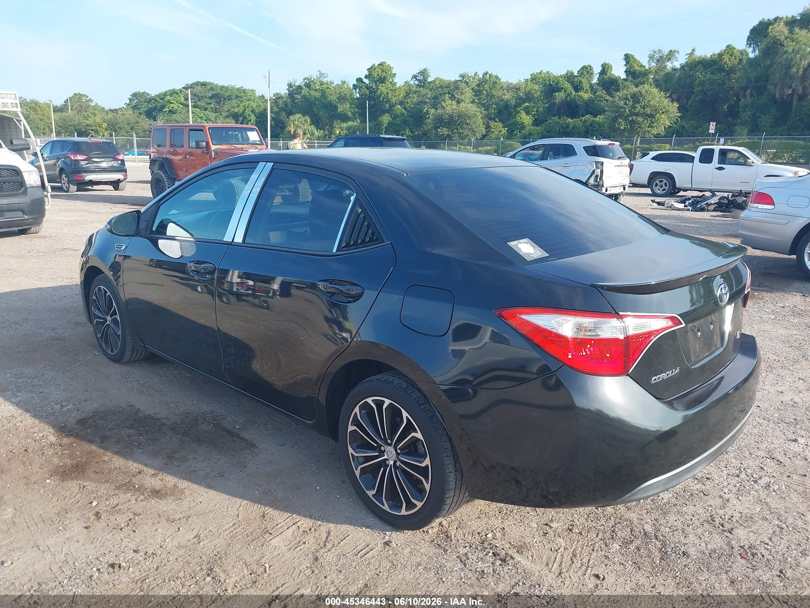 2014 Toyota Corolla S Plus Черный vin: 2T1BURHE7EC016484