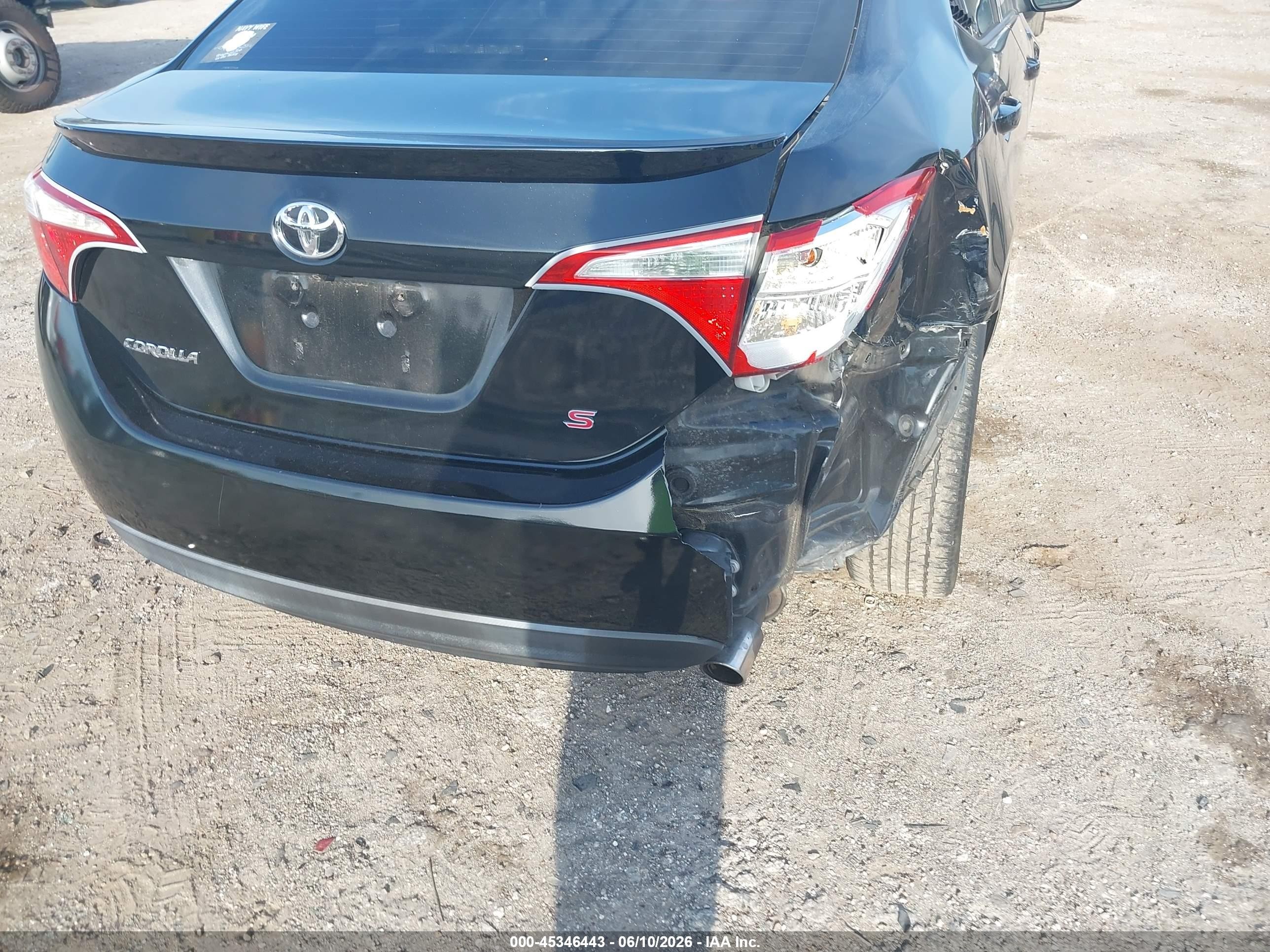 2014 Toyota Corolla S Plus Черный vin: 2T1BURHE7EC016484