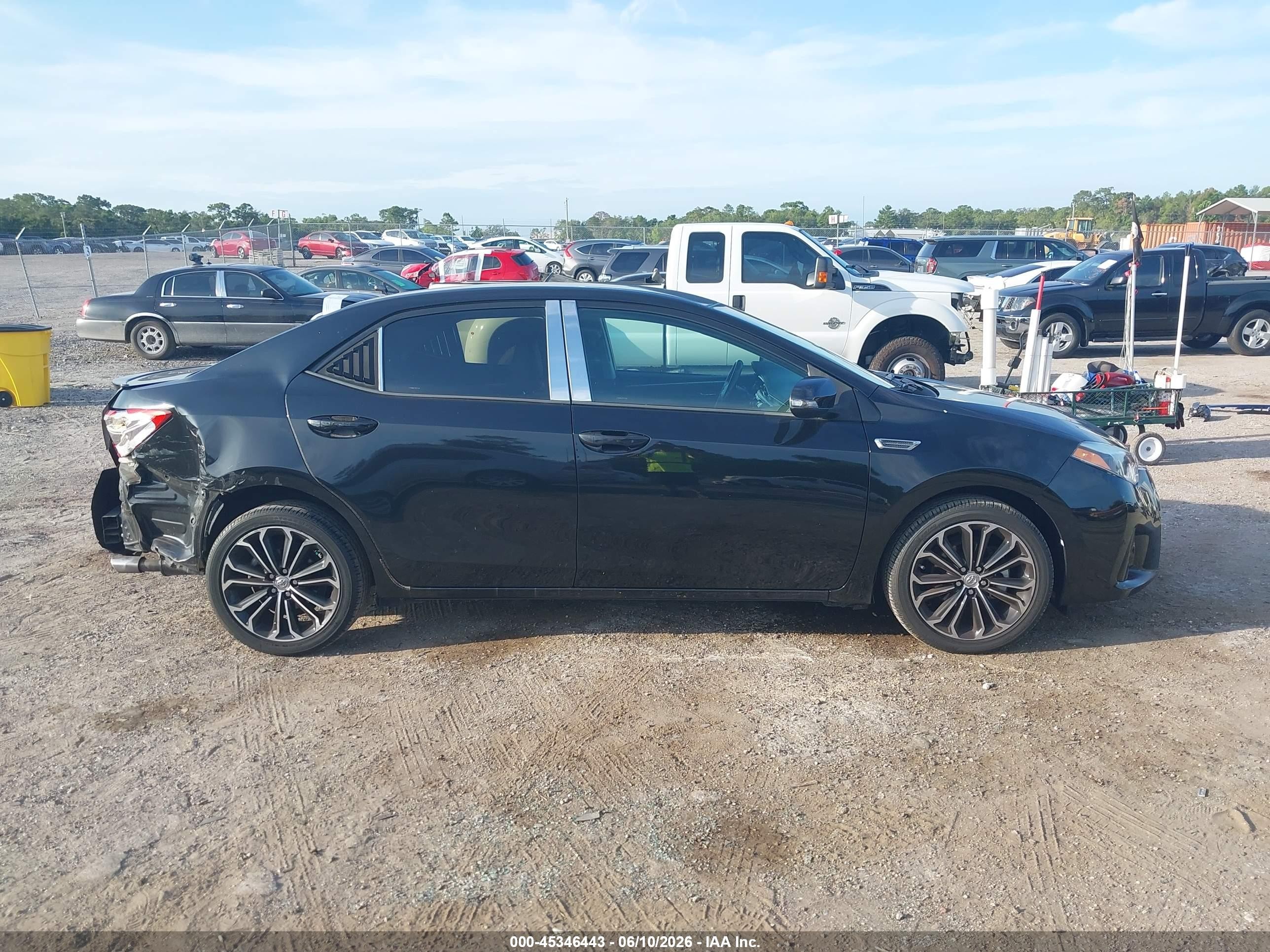 2014 Toyota Corolla S Plus Черный vin: 2T1BURHE7EC016484
