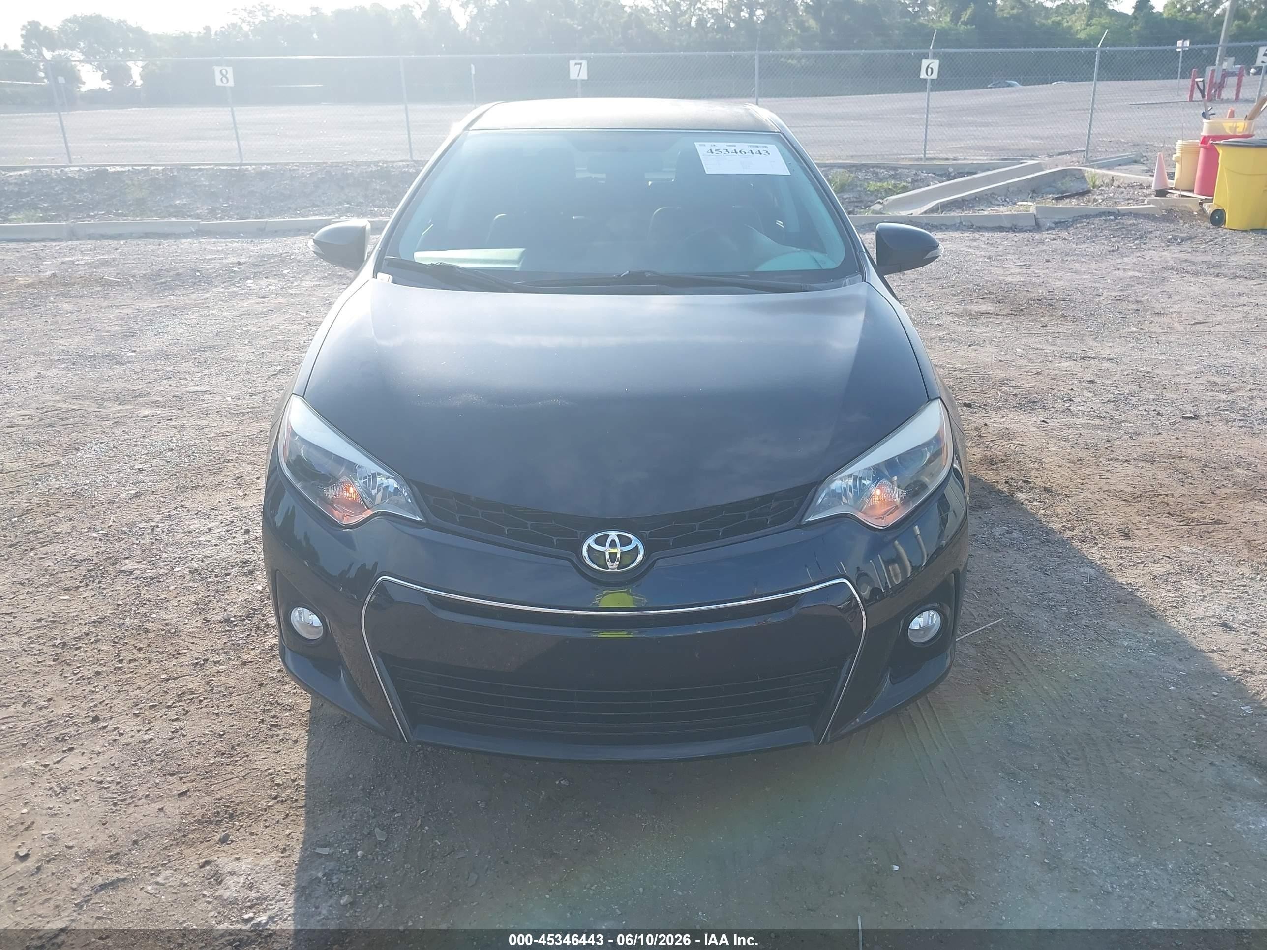 2014 Toyota Corolla S Plus Черный vin: 2T1BURHE7EC016484