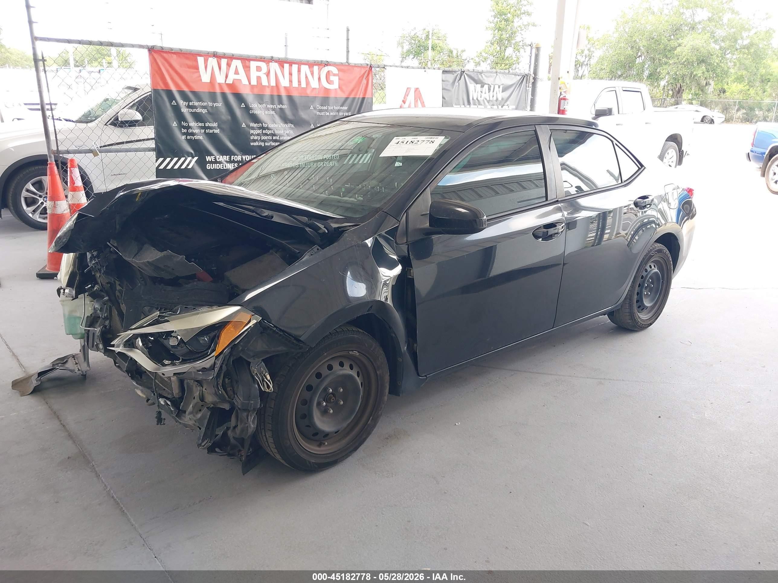 2014 Toyota Corolla Le Black vin: 2T1BURHE7EC026609
