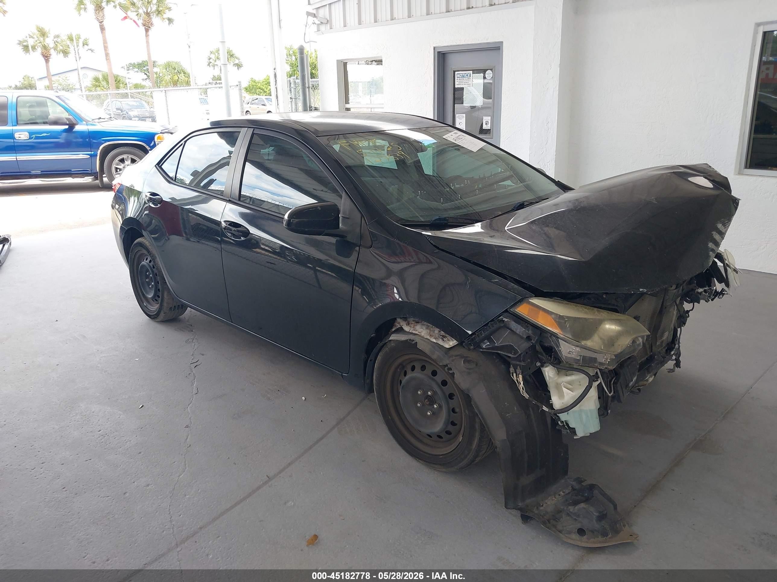 2014 Toyota Corolla Le Black vin: 2T1BURHE7EC026609