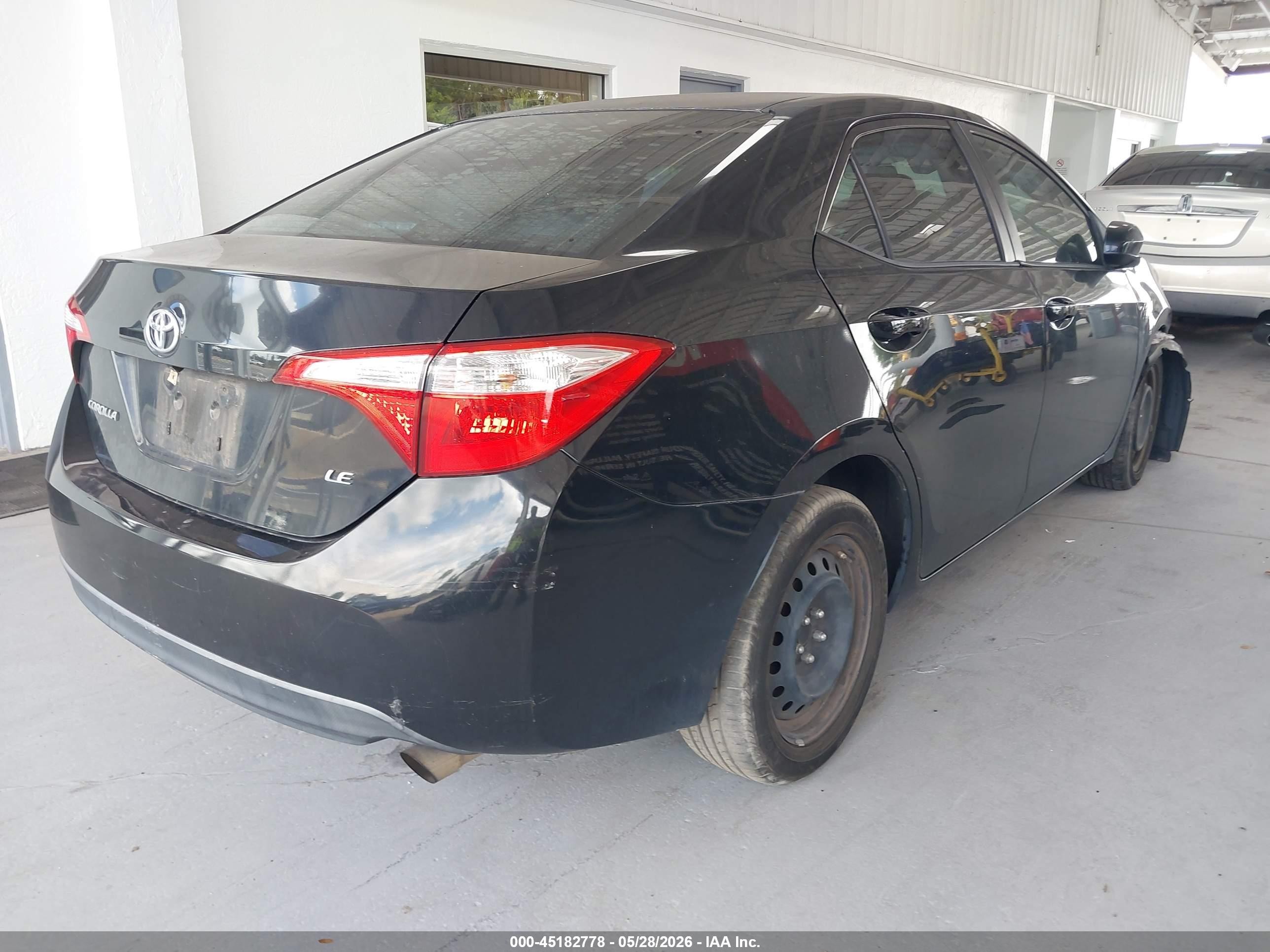 2014 Toyota Corolla Le Black vin: 2T1BURHE7EC026609