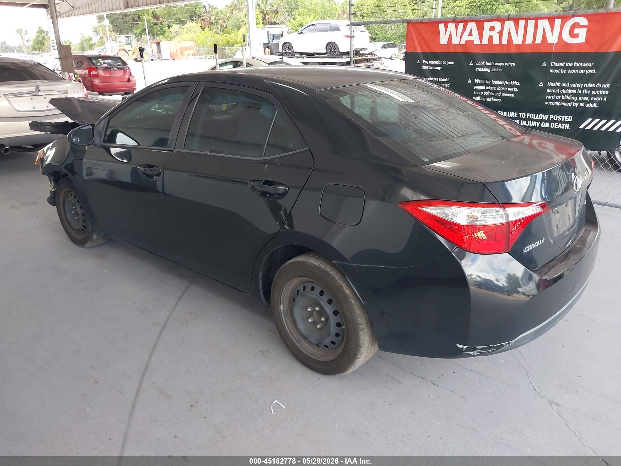 2014 Toyota Corolla Le Black vin: 2T1BURHE7EC026609