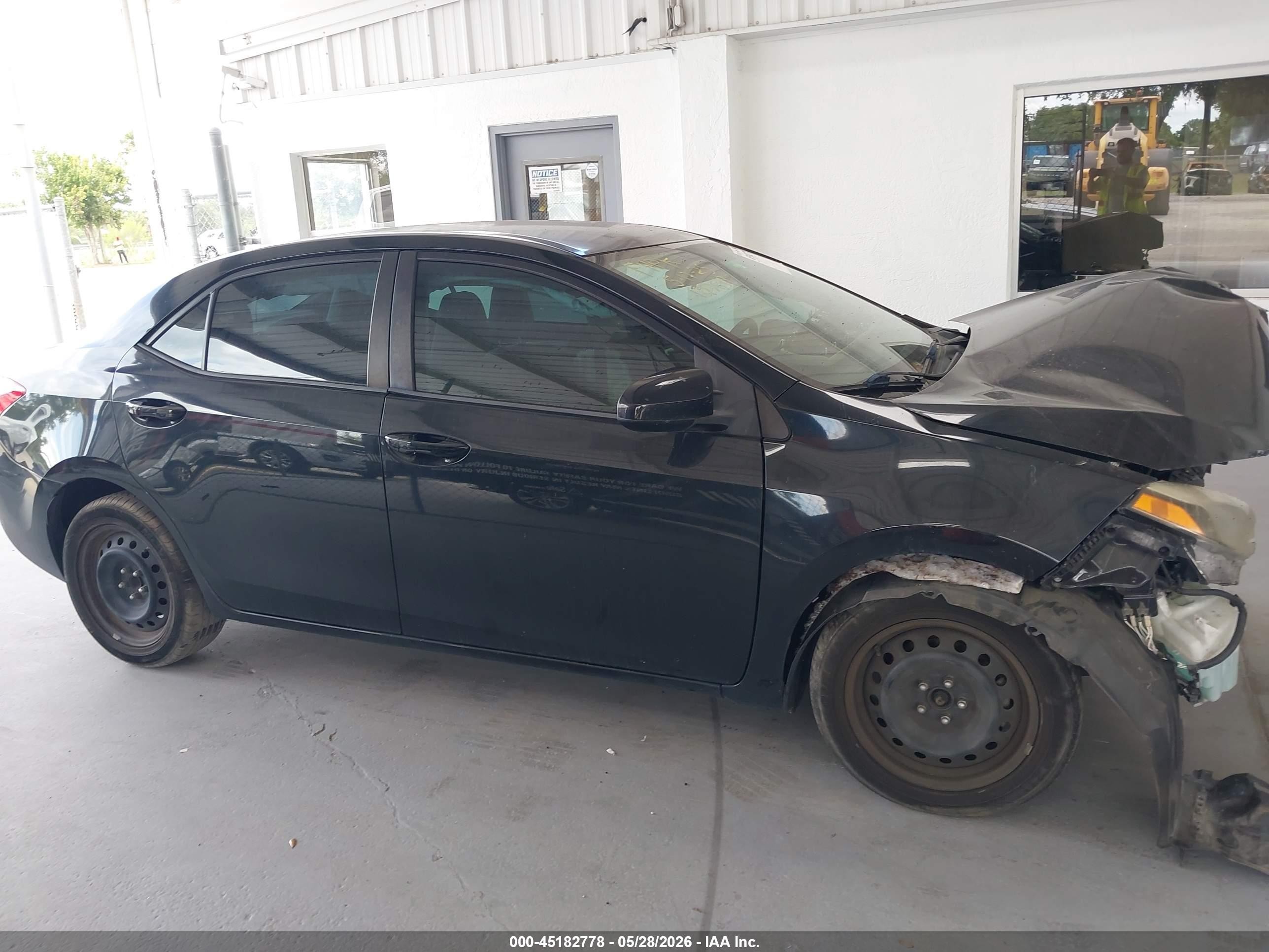 2014 Toyota Corolla Le Black vin: 2T1BURHE7EC026609