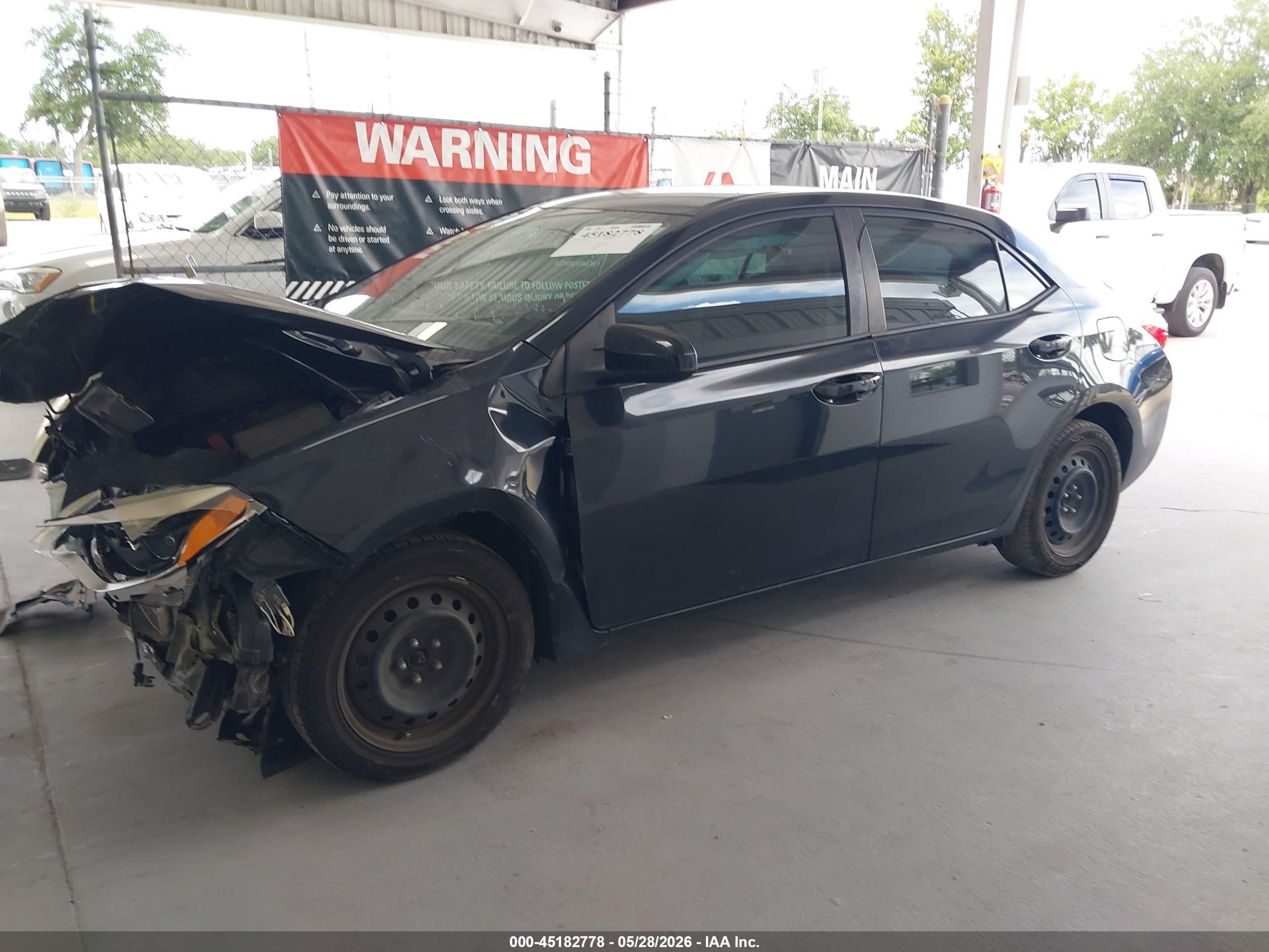 2014 Toyota Corolla Le Black vin: 2T1BURHE7EC026609