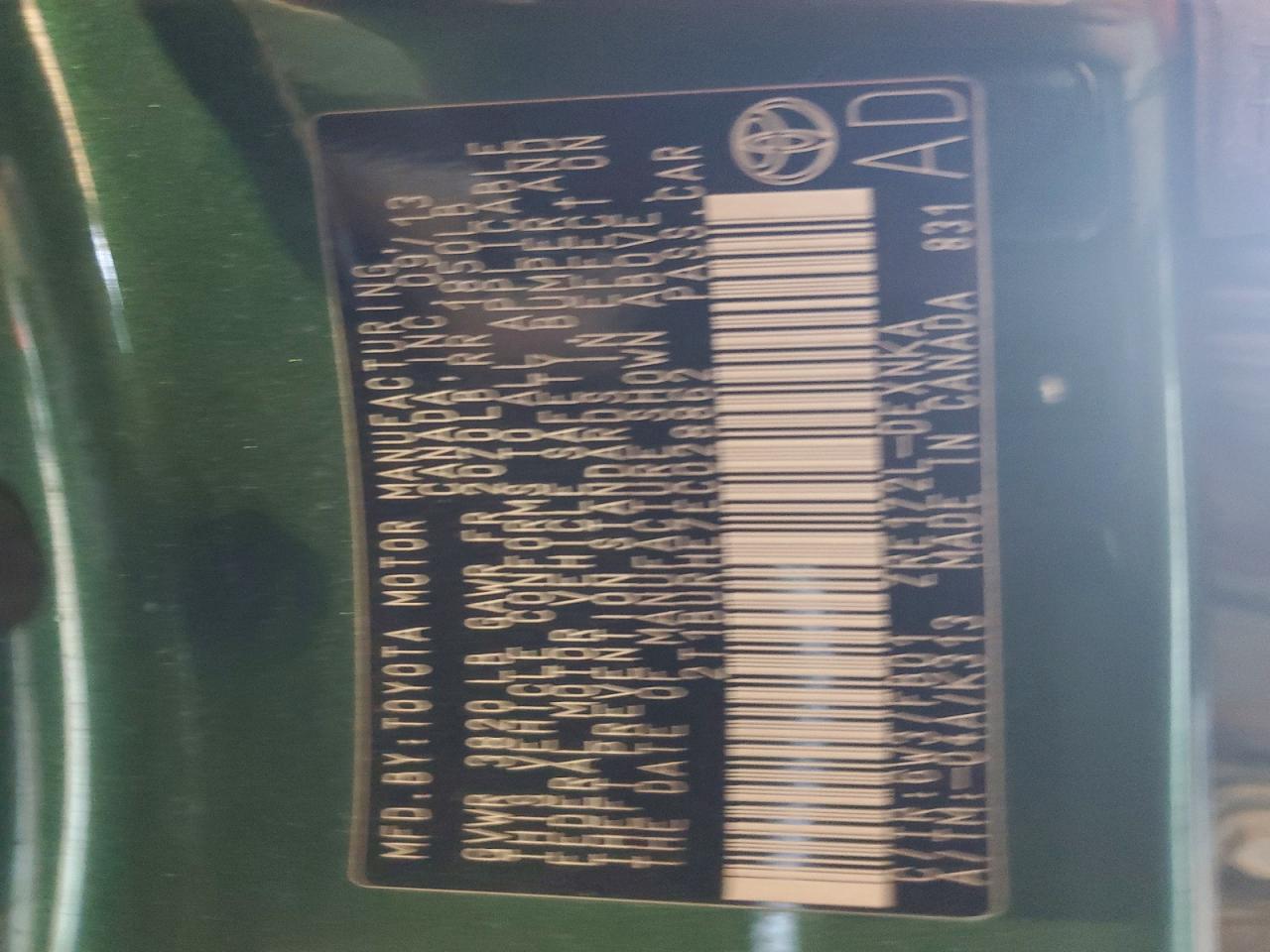 2014 Toyota Corolla Le Green vin: 2T1BURHE7EC028862