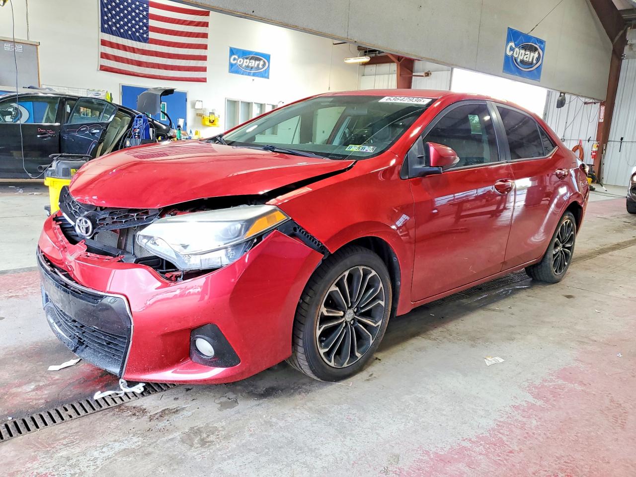 2014 Toyota Corolla S Plus Red vin: 2T1BURHE7EC038324