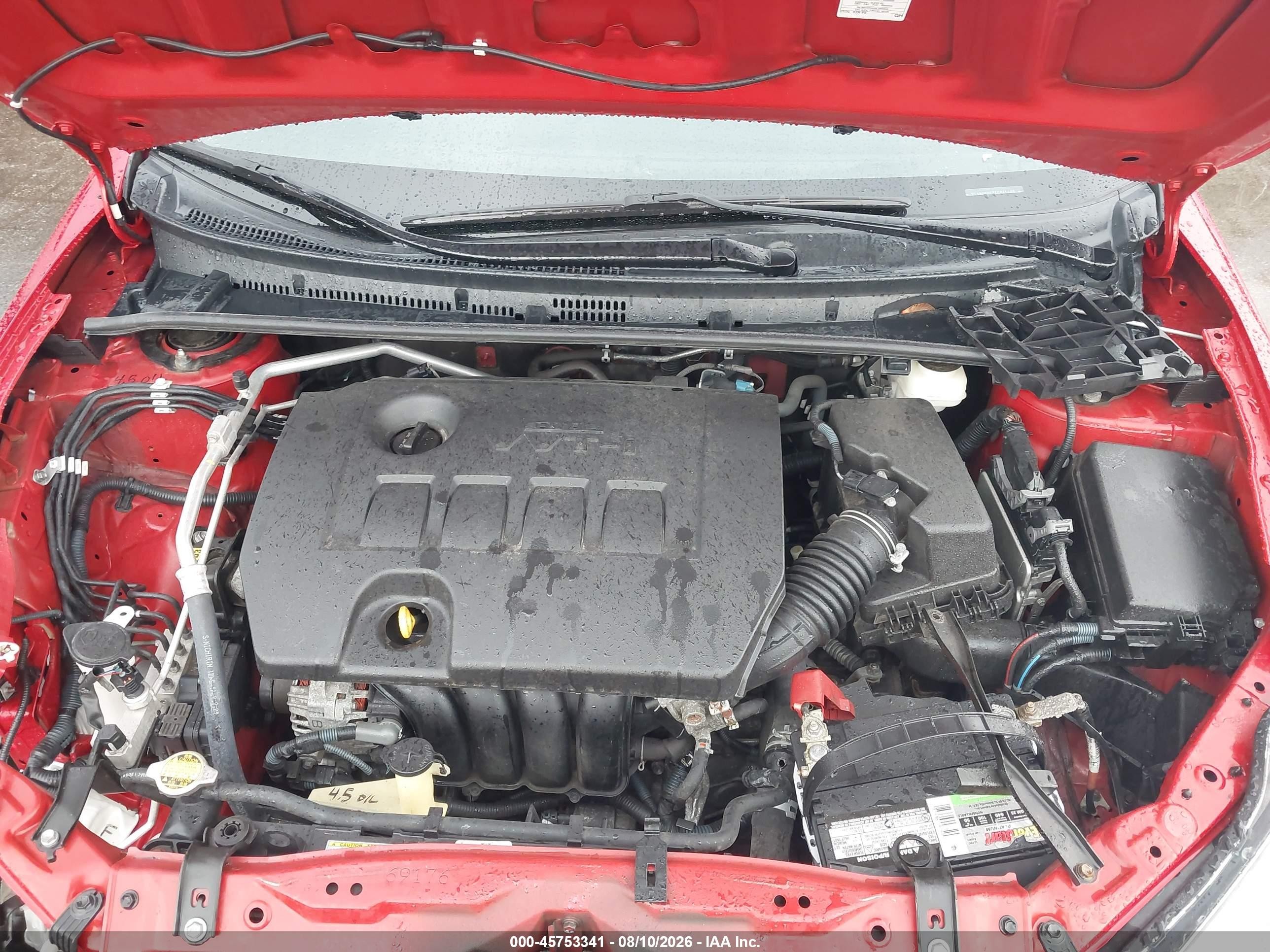 2014 Toyota Corolla S Plus Red vin: 2T1BURHE7EC045600