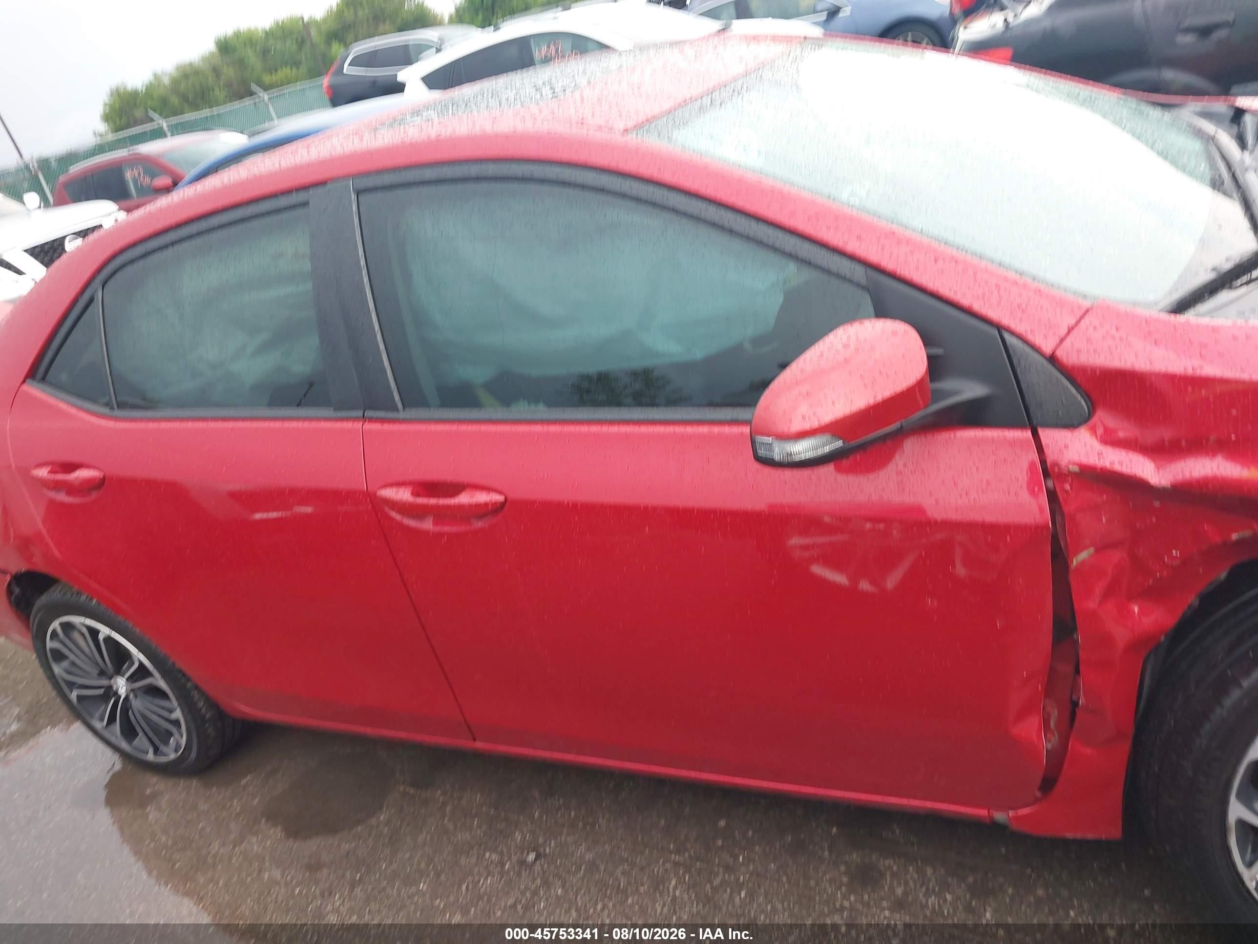 2014 Toyota Corolla S Plus Red vin: 2T1BURHE7EC045600