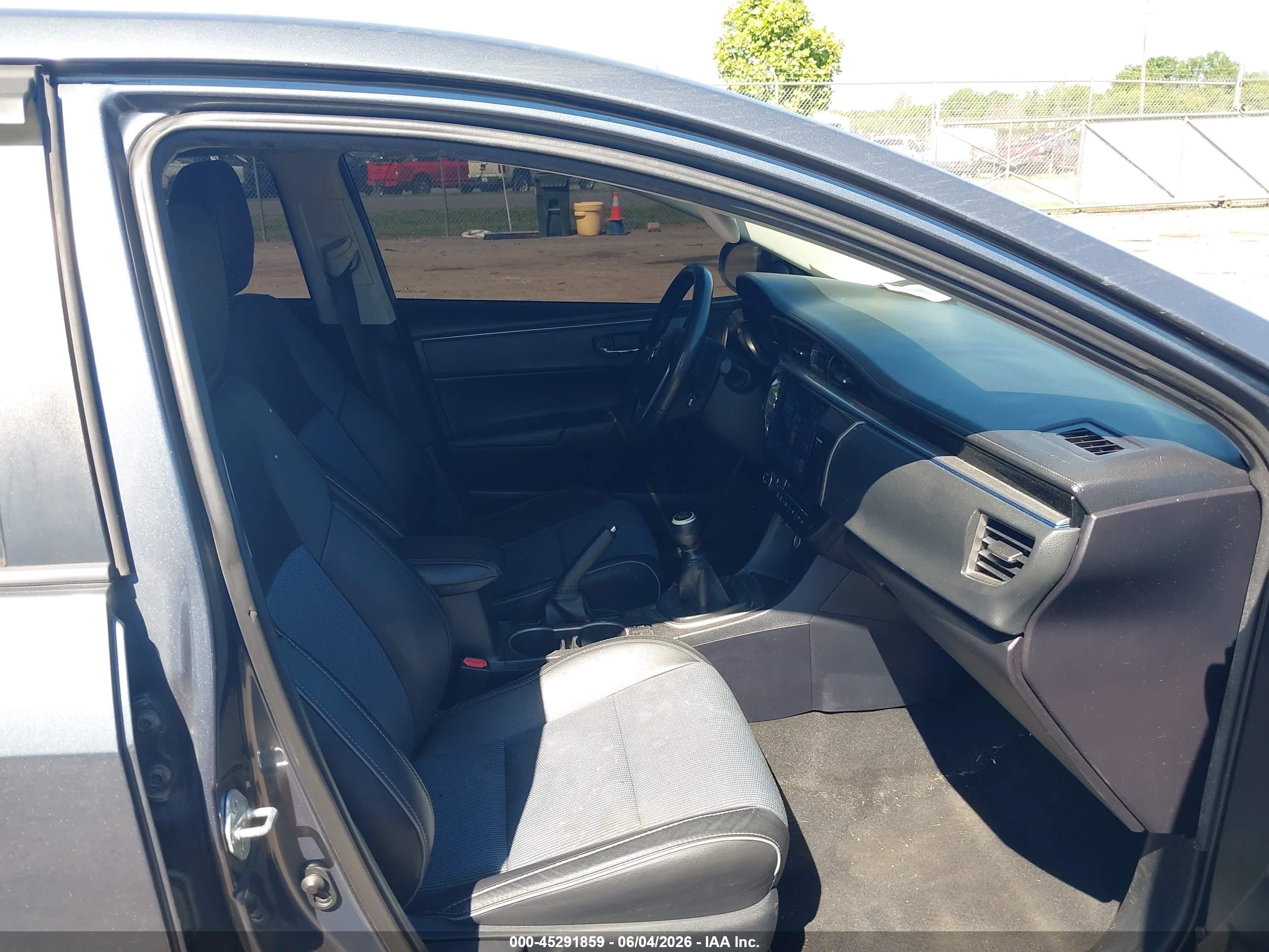 2014 Toyota Corolla S Plus Gray vin: 2T1BURHE7EC048898