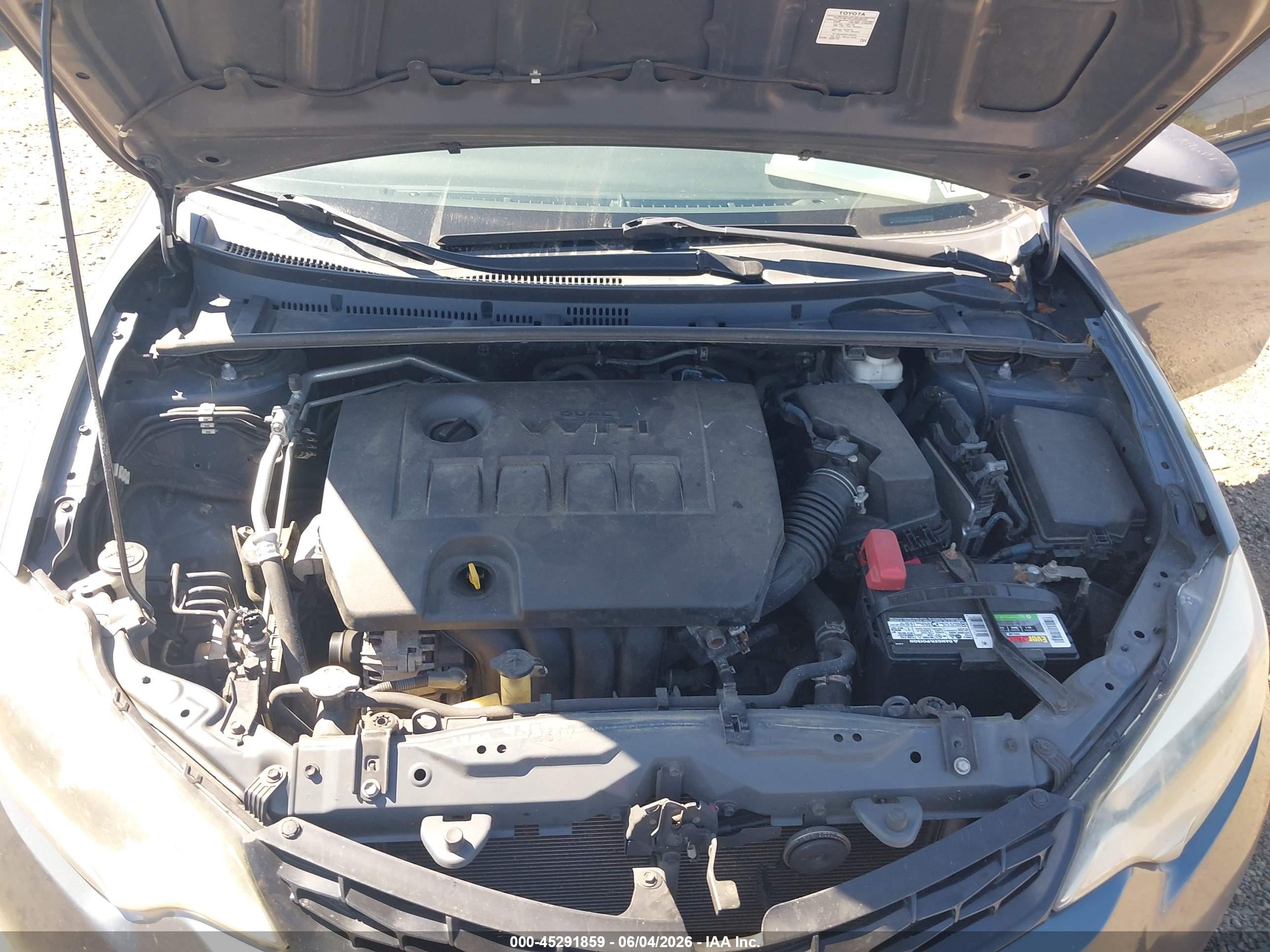 2014 Toyota Corolla S Plus Gray vin: 2T1BURHE7EC048898