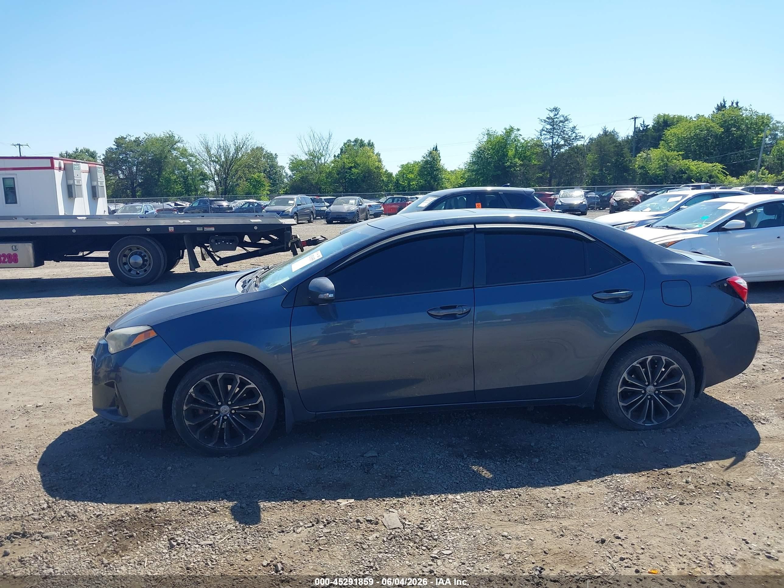 2014 Toyota Corolla S Plus Gray vin: 2T1BURHE7EC048898