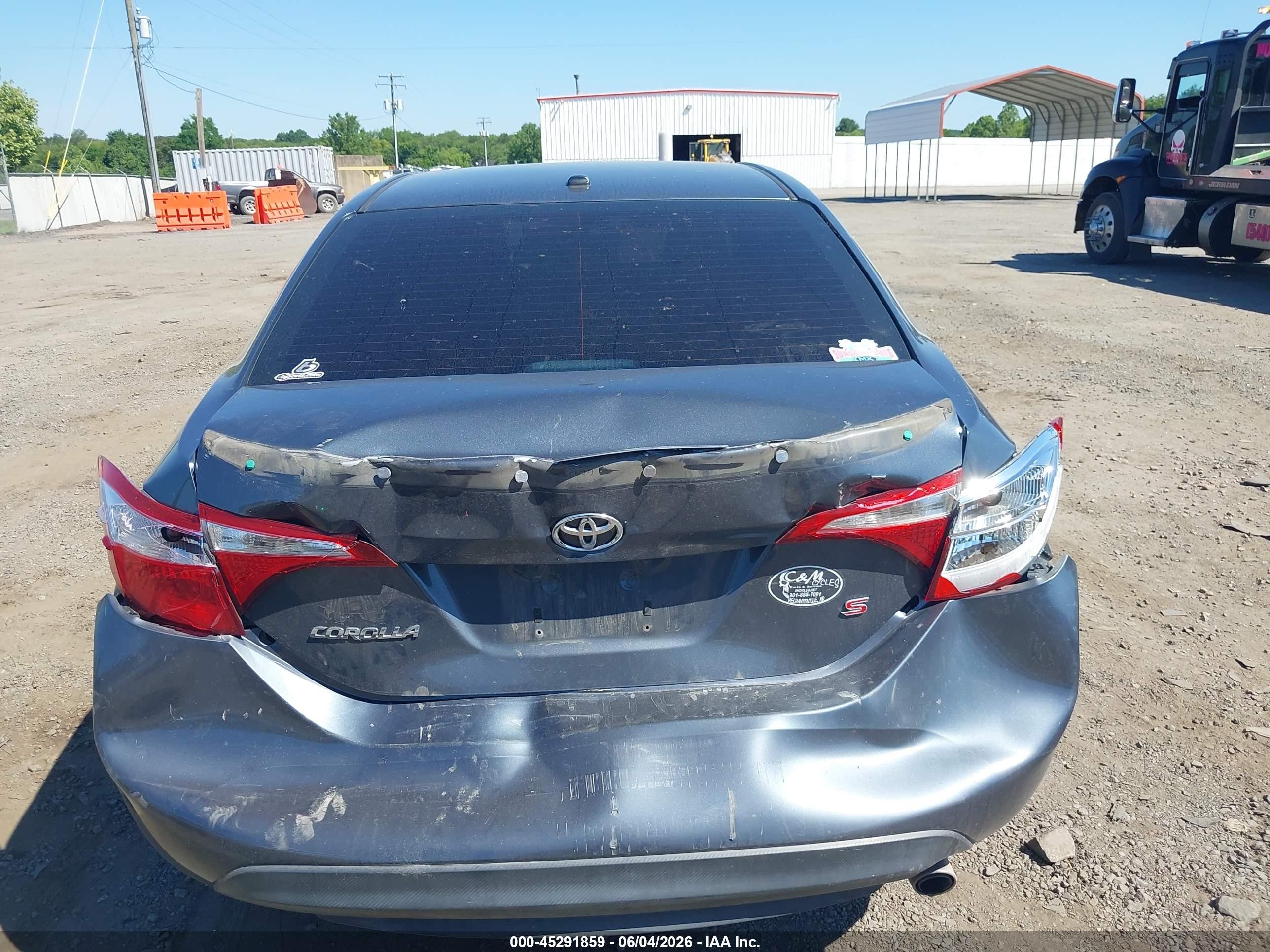 2014 Toyota Corolla S Plus Gray vin: 2T1BURHE7EC048898