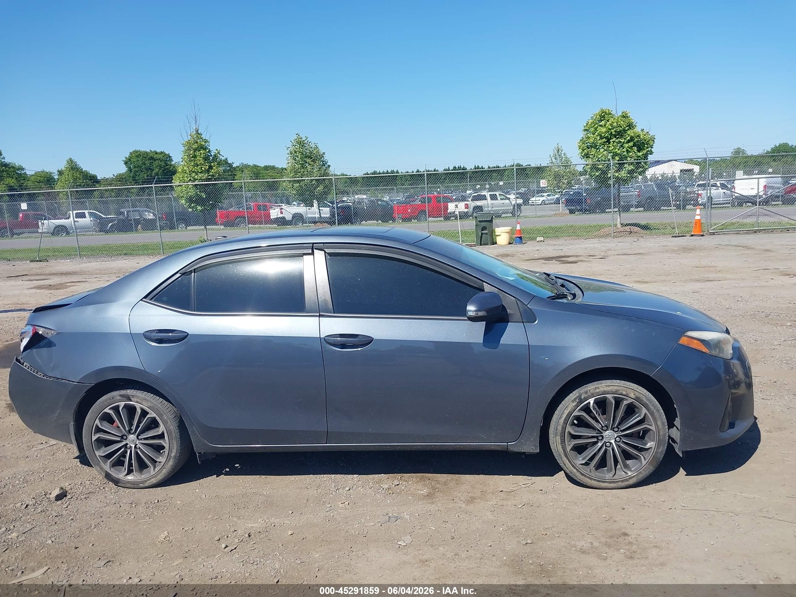 2014 Toyota Corolla S Plus Gray vin: 2T1BURHE7EC048898