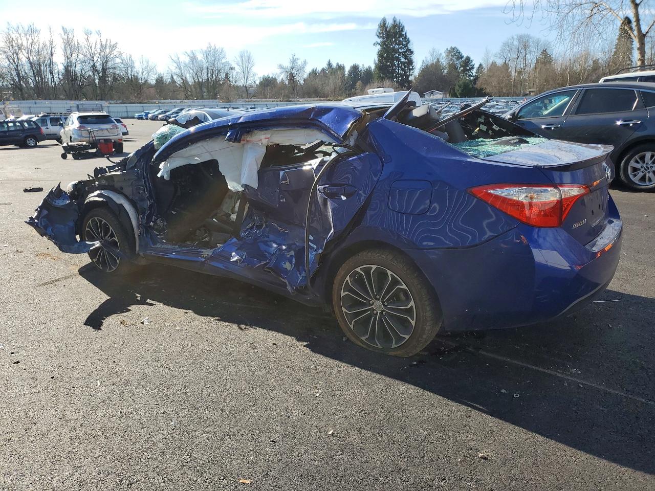 2014 Toyota Corolla S Plus Blue vin: 2T1BURHE7EC057150