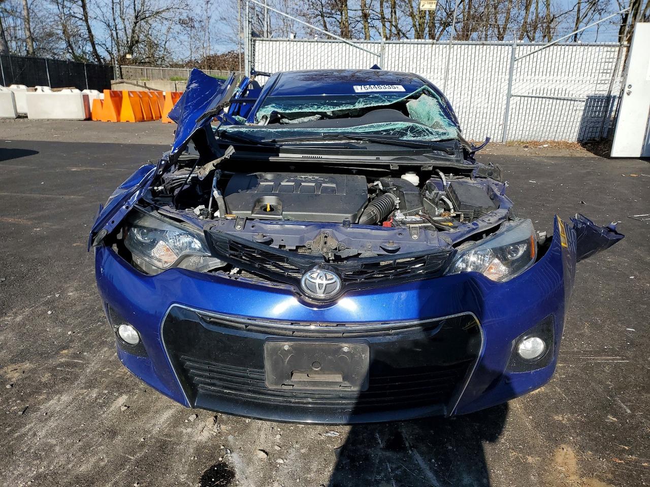 2014 Toyota Corolla S Plus Blue vin: 2T1BURHE7EC057150