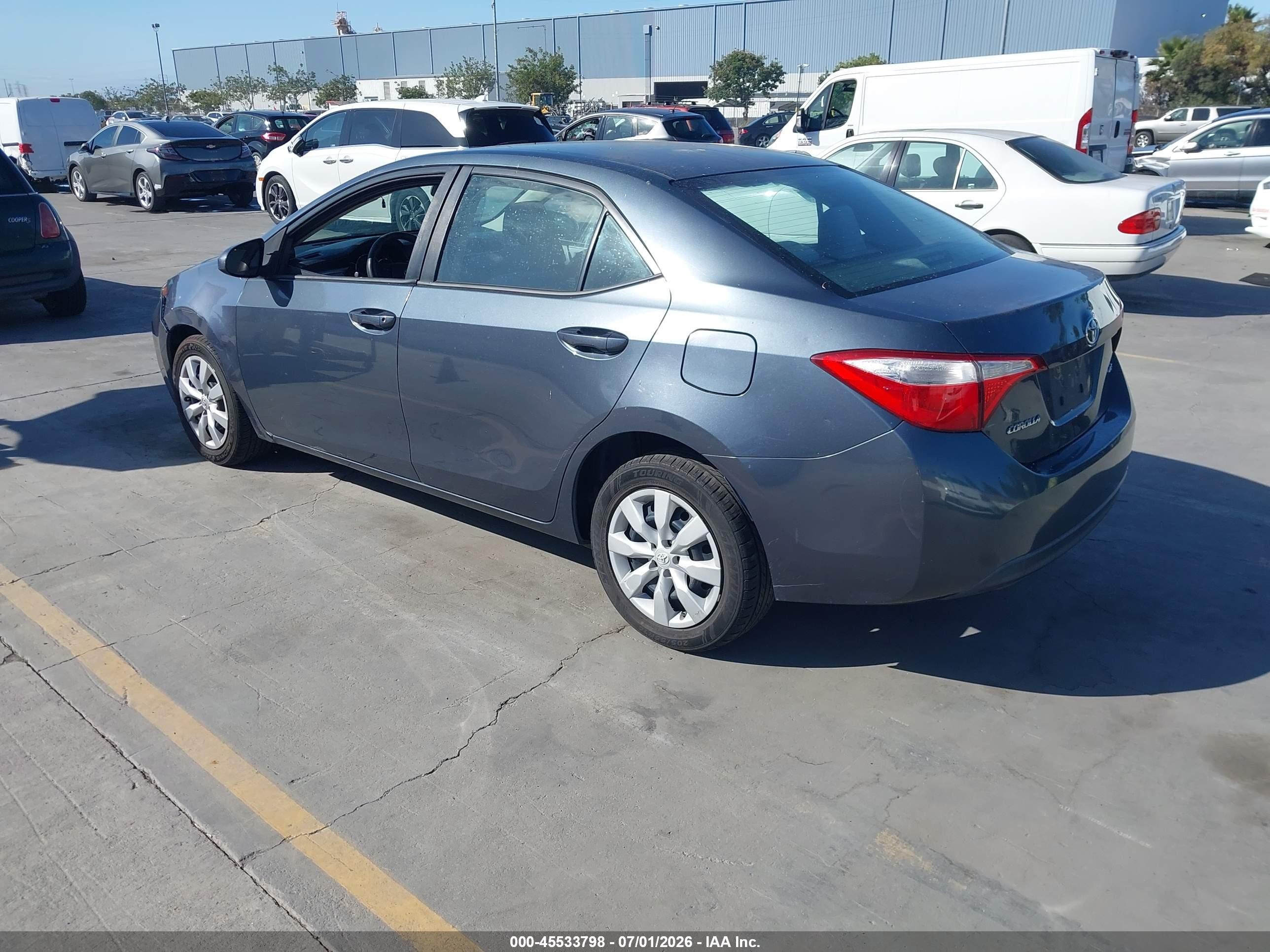 2014 Toyota Corolla Le Gray vin: 2T1BURHE7EC062753
