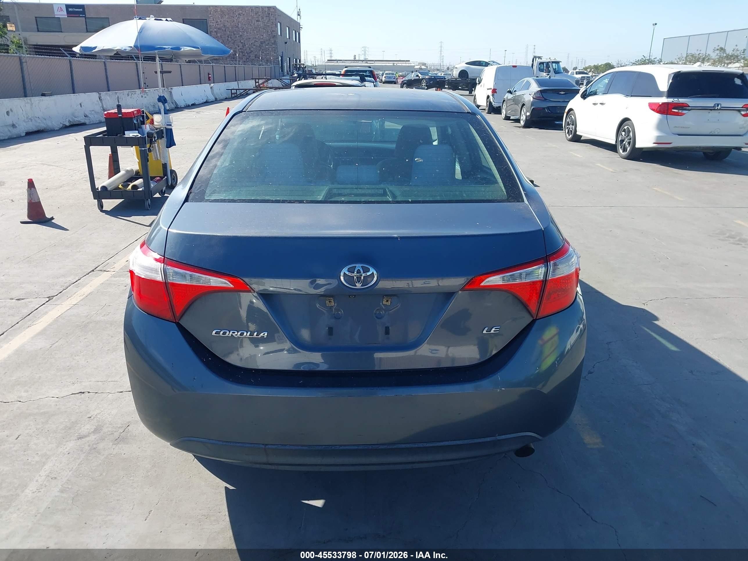 2014 Toyota Corolla Le Gray vin: 2T1BURHE7EC062753