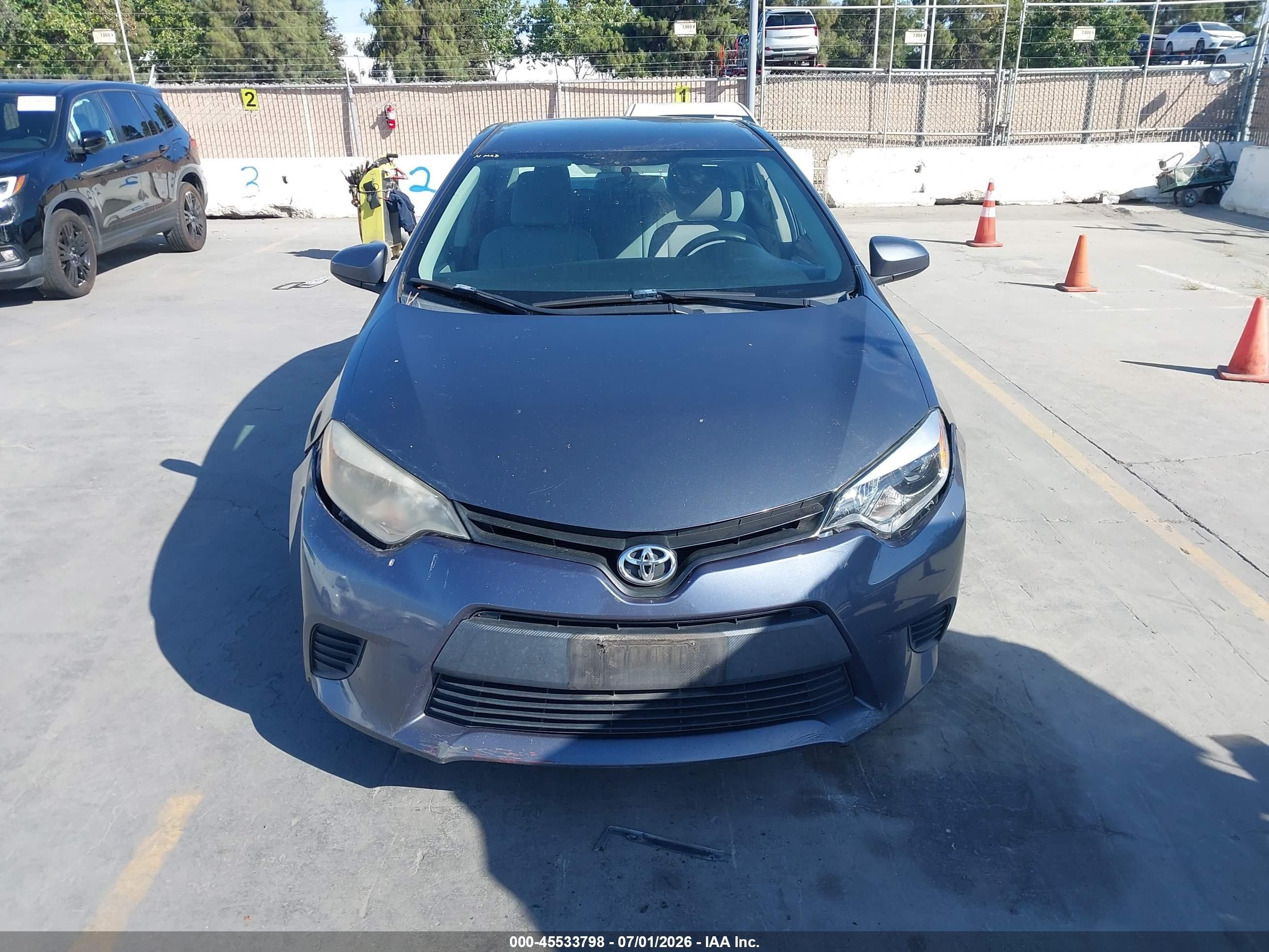 2014 Toyota Corolla Le Gray vin: 2T1BURHE7EC062753
